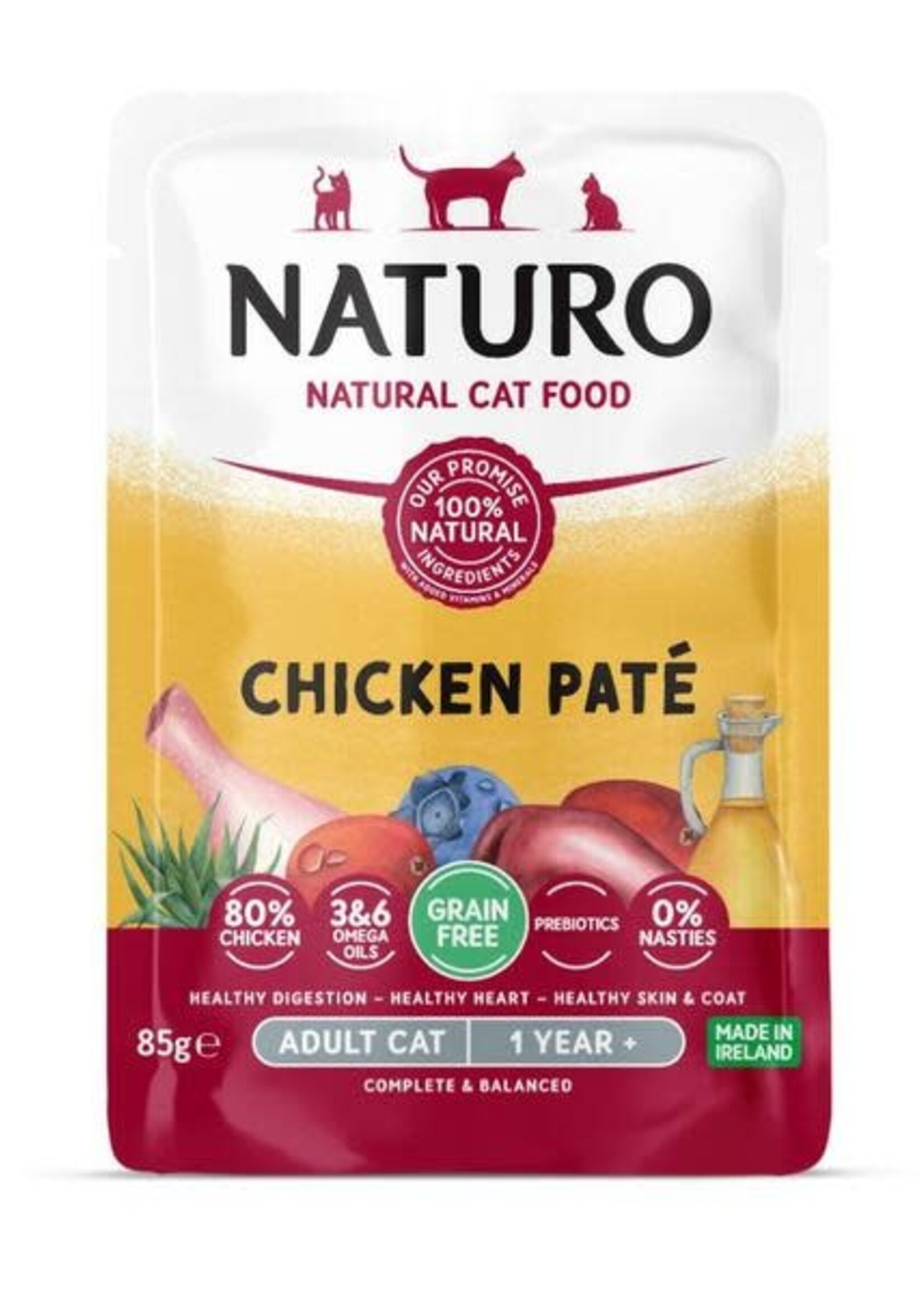 Naturo Chicken Paté Pouch  85GM | Cat