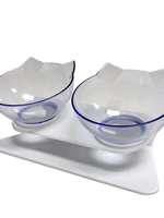 DEKI Cat Double Bowl - Ergonomic Cat