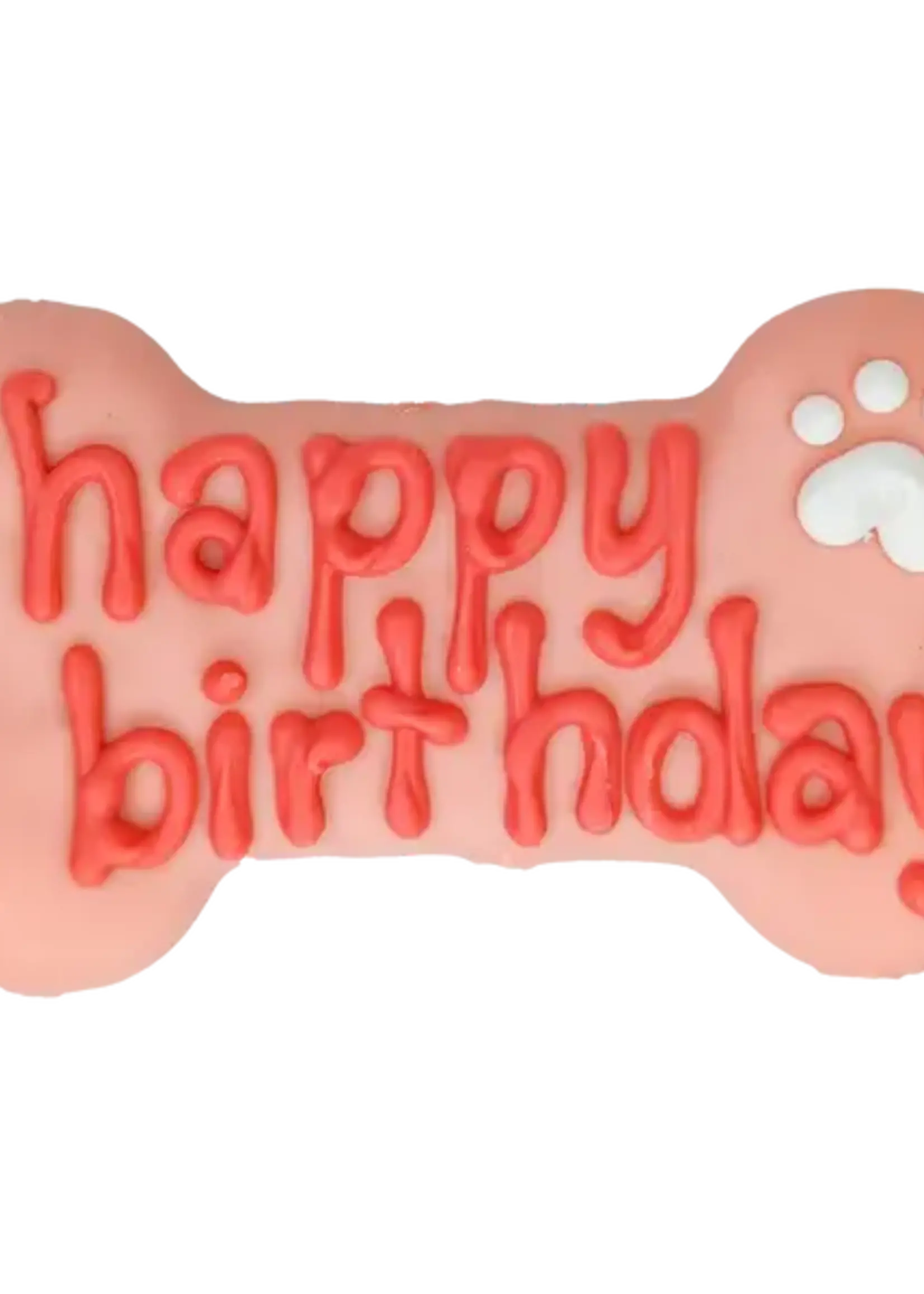 Bosco and Roxy Pink Happy Birthday 6" Bone