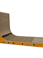 Simon's SIMONS Corrugated Luxe 90º Angle Scratcher w/Ball & Catnip 16.5 X 12 X 26.5 in