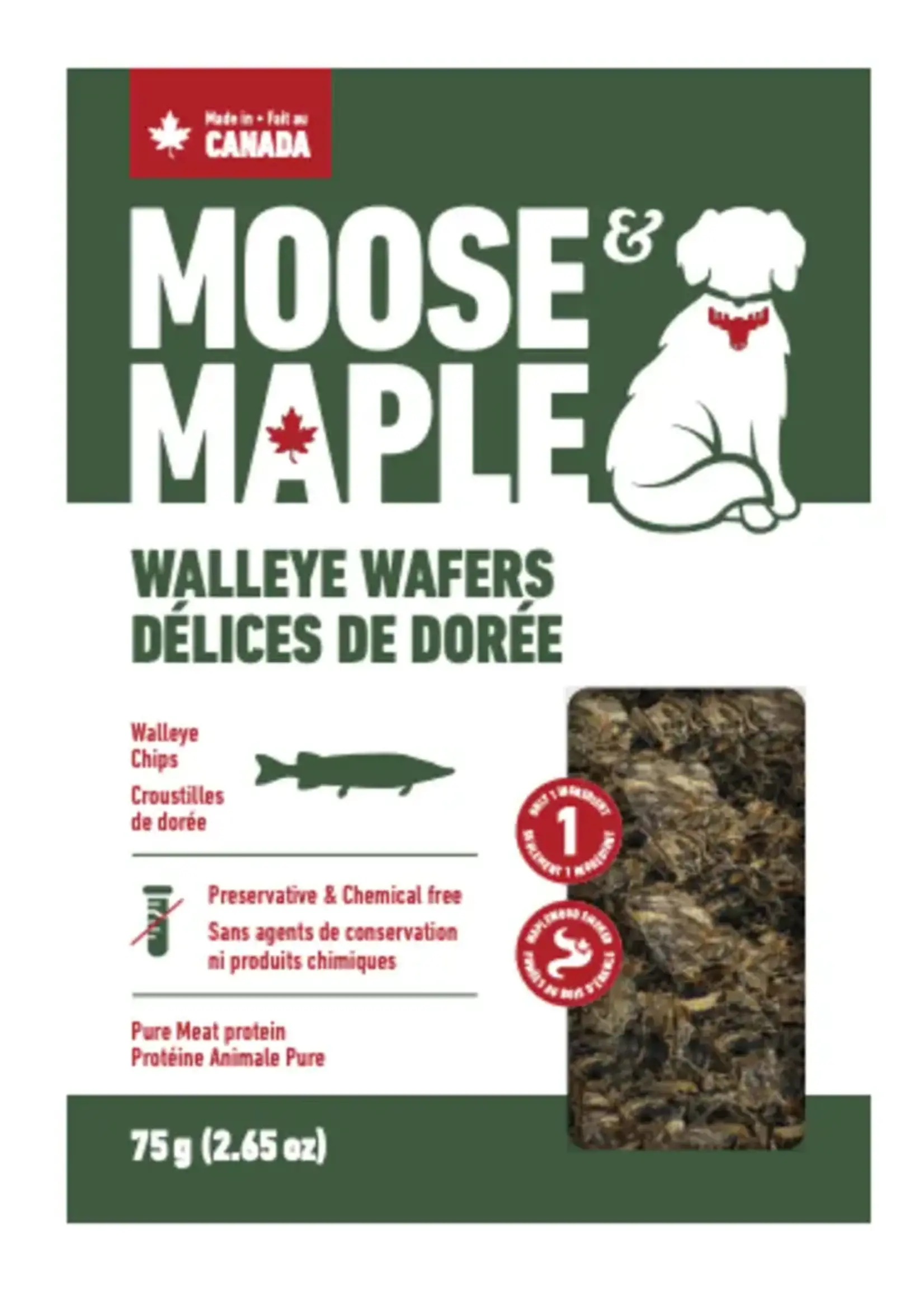 Moose & Maple Moose & Maple Walleye Wafers 75 g