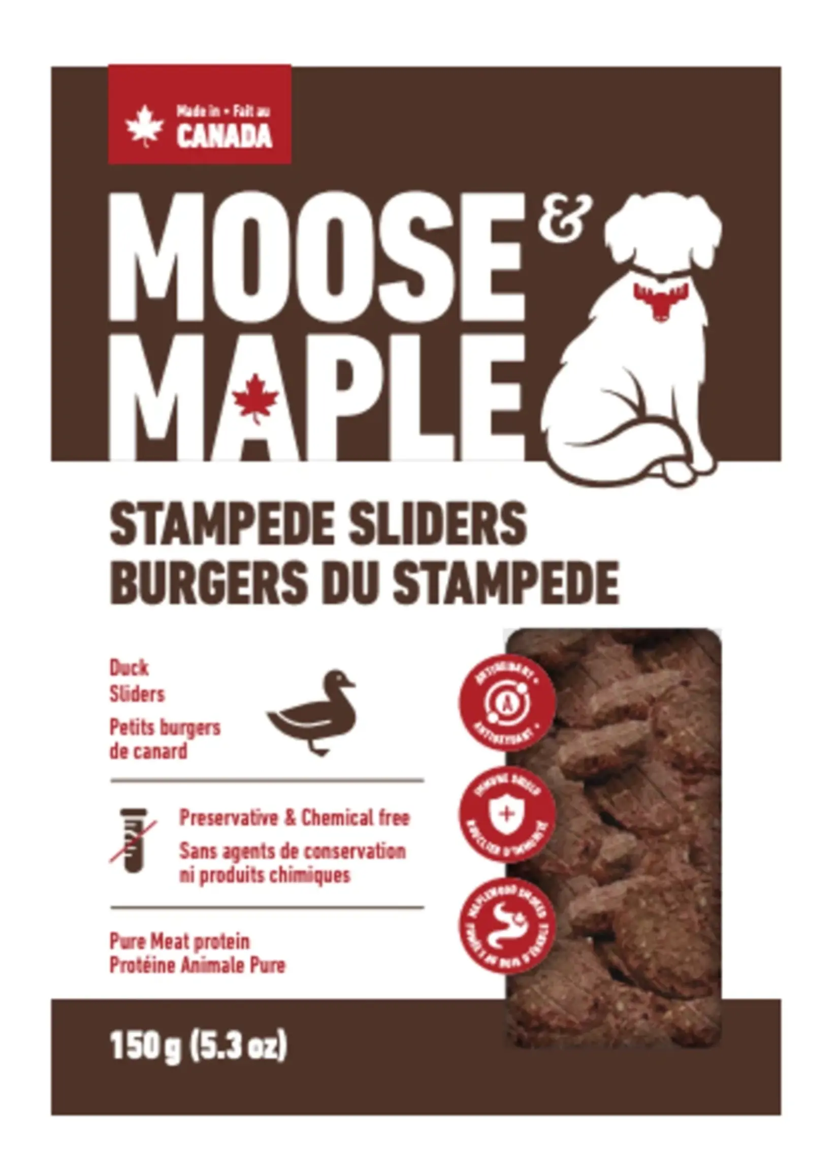 Moose & Maple Moose & Maple Sliders Duck 150 g