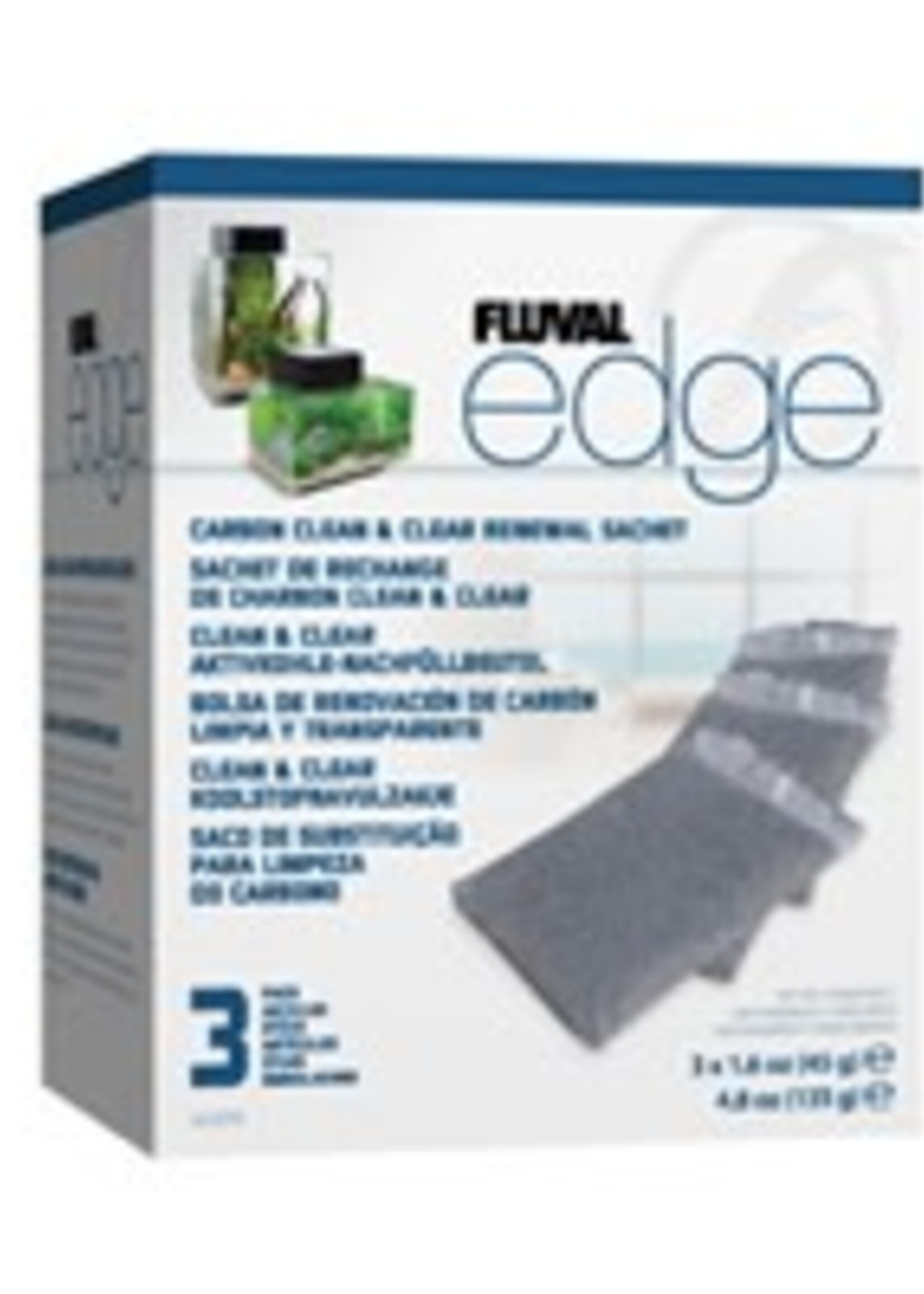 Fluval Fluval EDGE Carbon Clean & Clear Sachet, 3 pack