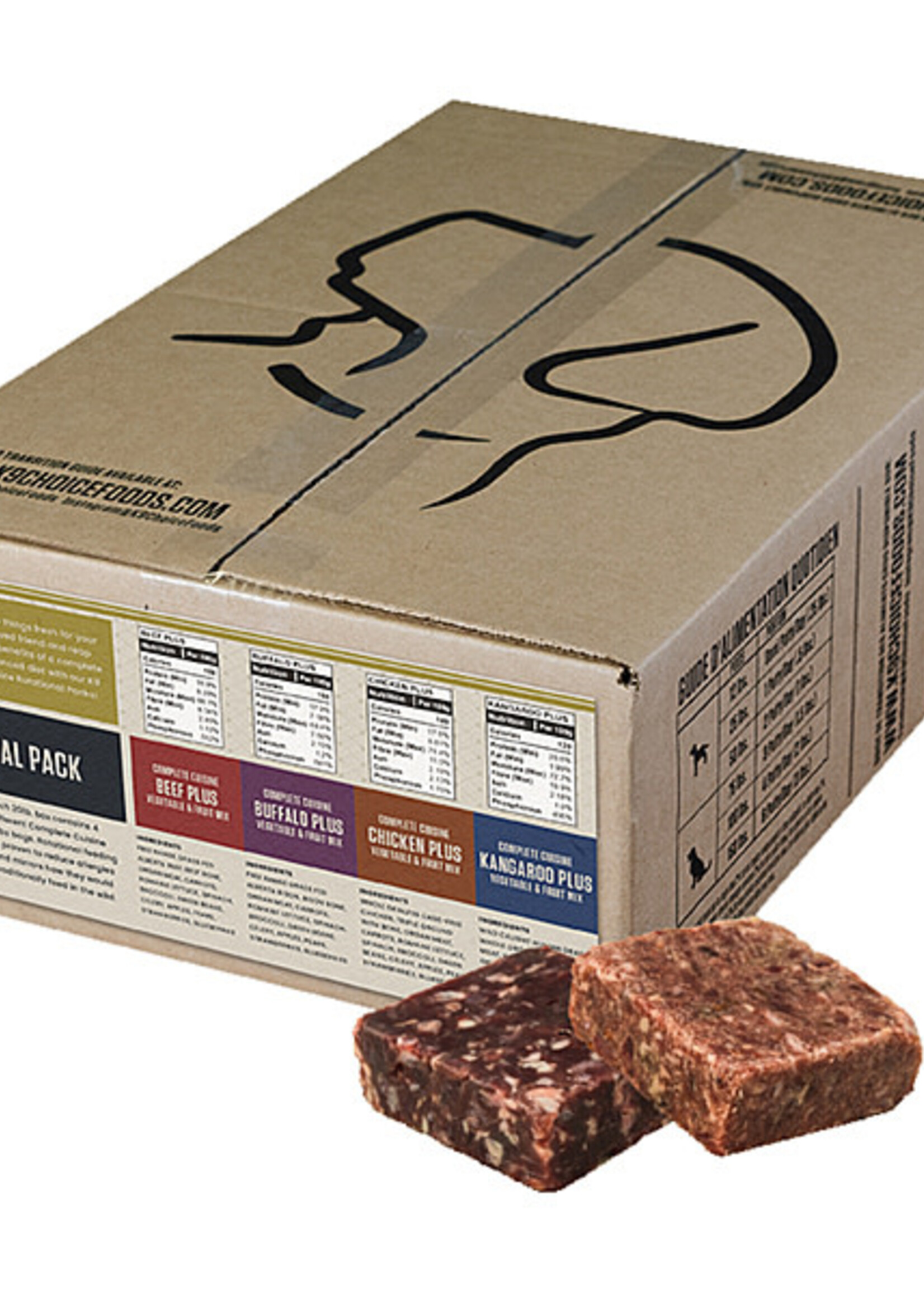 K9 Choice Frozen - Rotation Pk Beef Chick Kang Buff20LB
