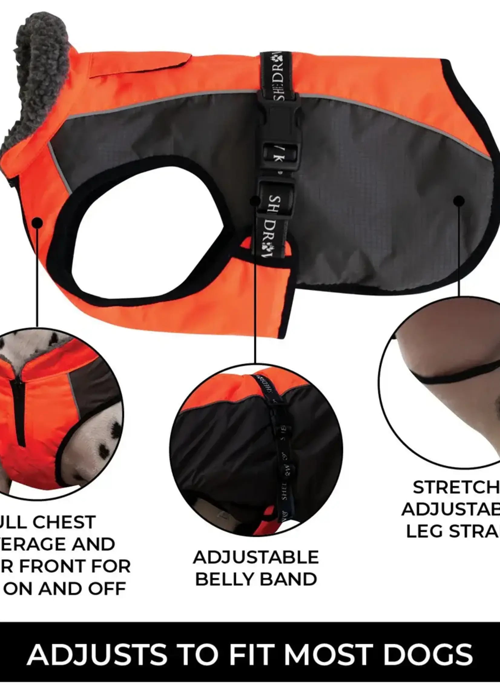 Shedrow K9 Shedrow K9 Chinook Dog Coat Orange L