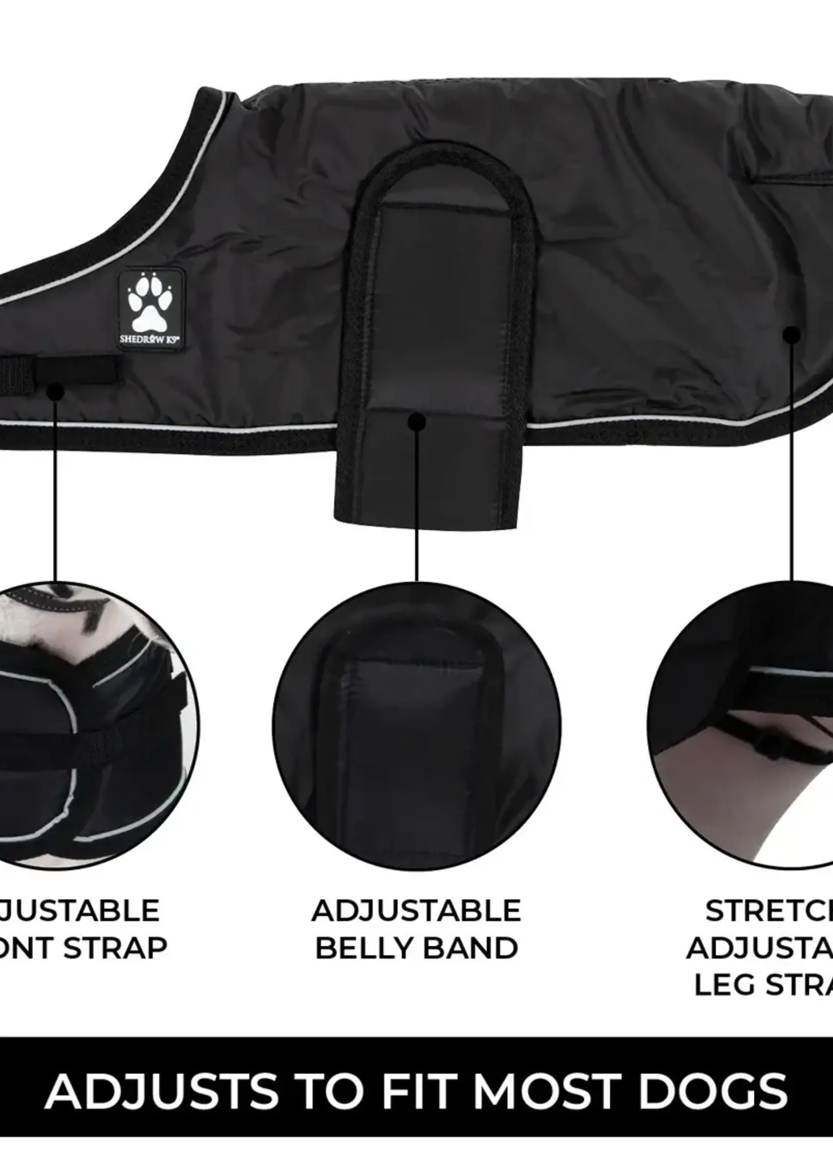 Shedrow K9 Shedrow K9 Vail Dog Coat Black S