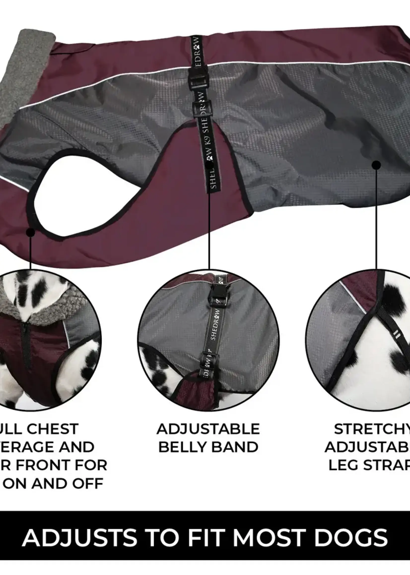 Shedrow K9 Shedrow K9 Chinook Dog Coat Wine M