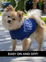 Shedrow K9 Shedrow K9 Brentwood Cable Knit Dog Sweater skipper Blue MS