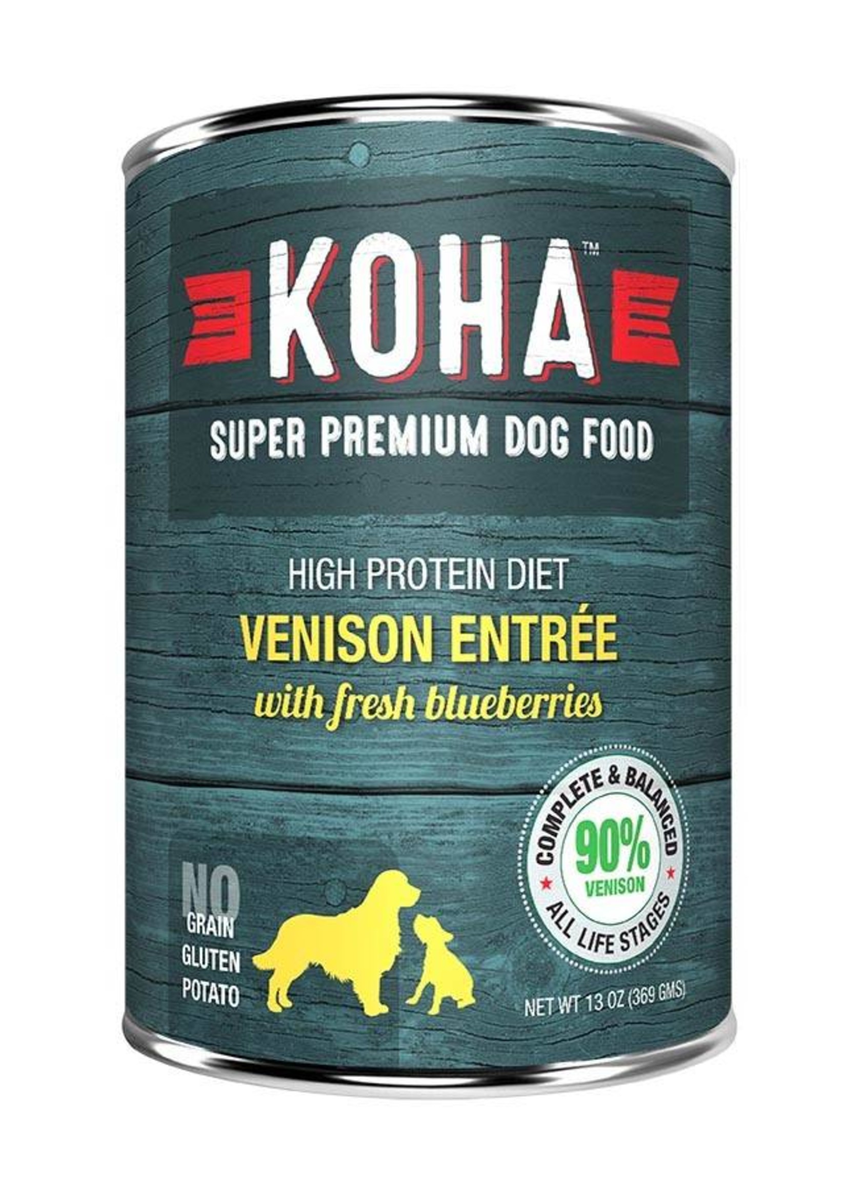 Koha Koha High Protein Diet 90% Venison w/ Blueberries
