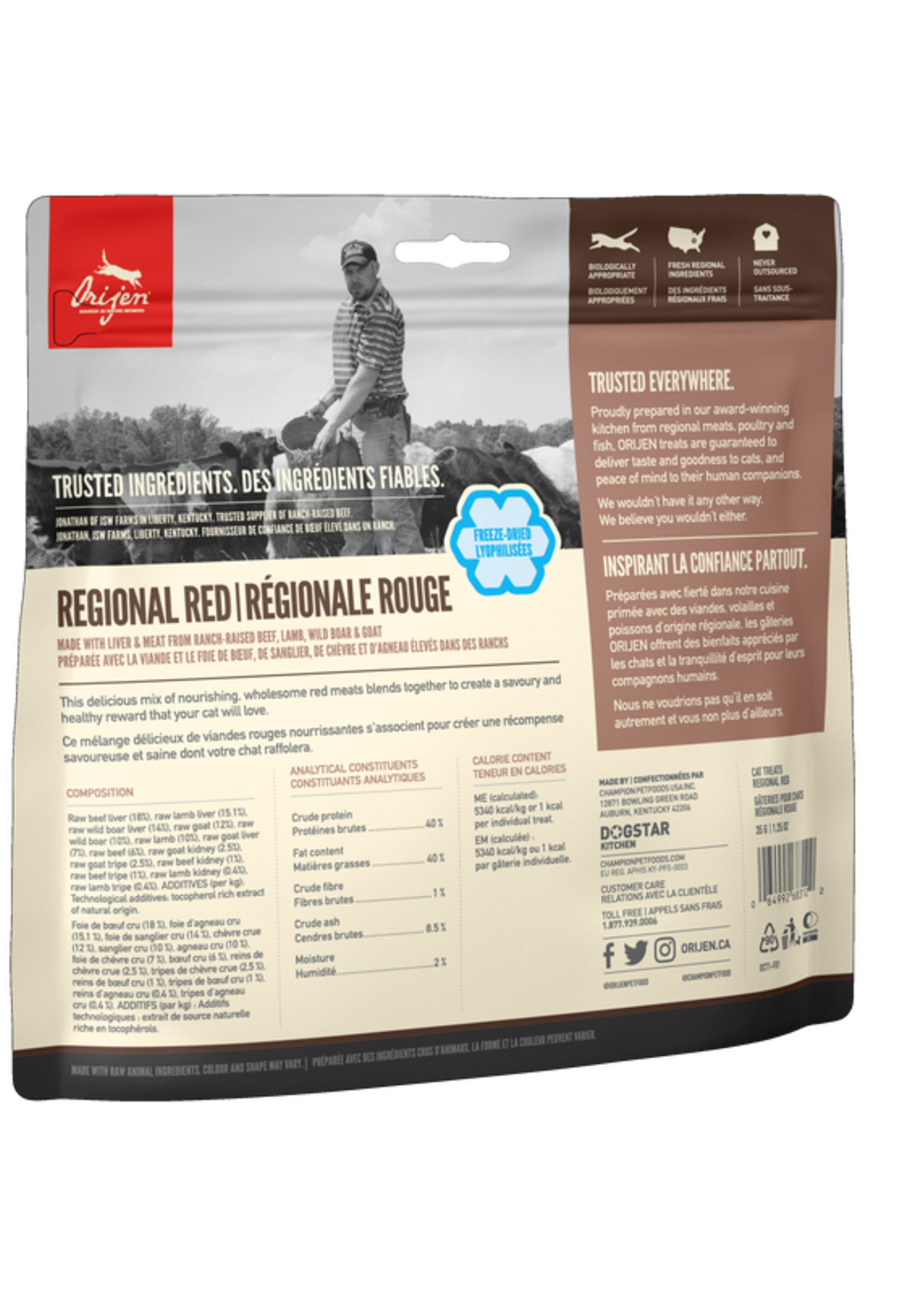 Orijen Cat ORIJEN Cat Treats Regional Red 35gm