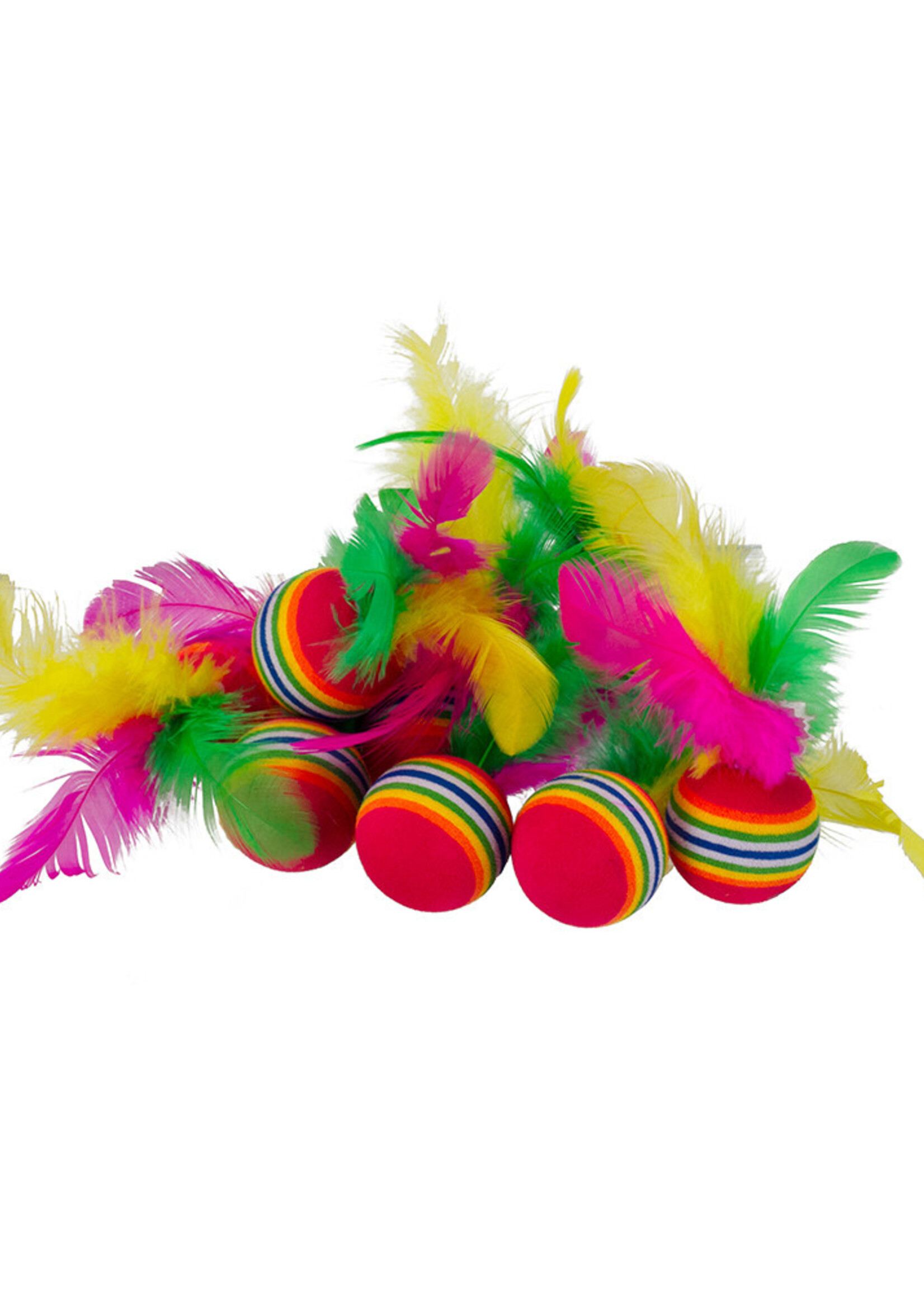 Simon's SIMONS Rainbow Feather Ball