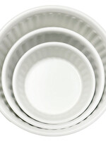 SST SST Powder-Coated Embossed Premium Antiskid Dog Bowl White 1800 mL