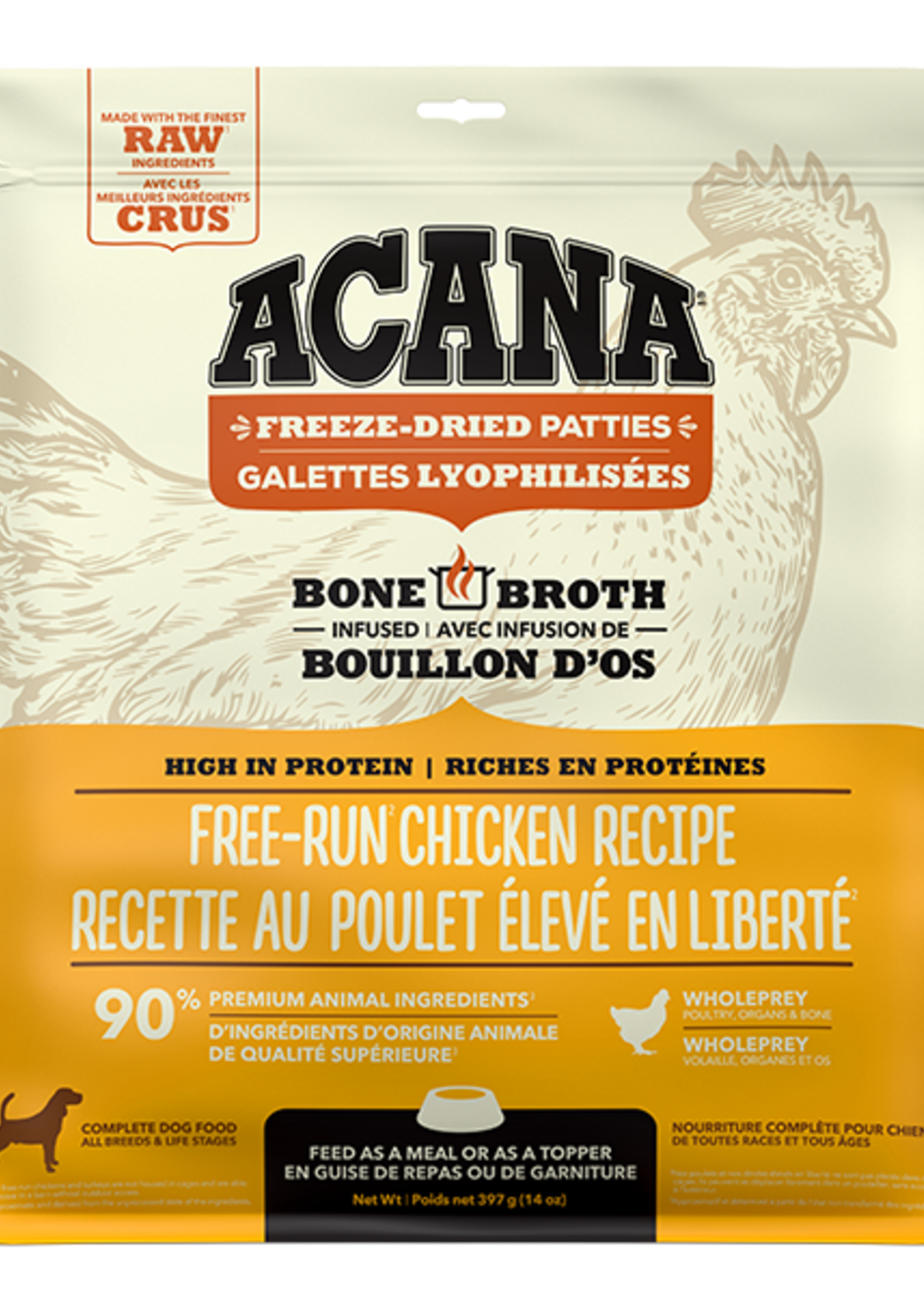 Acana Dog ACANA Dog Freeze-Dried Free Run Chicken Patties 397g