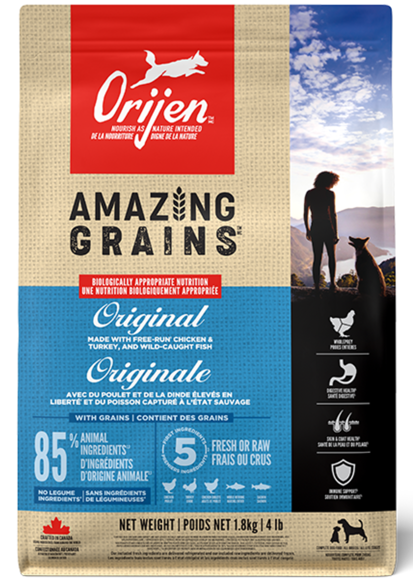 Orijen Dog ORIJEN Dog Amazing Grains Original 1.8 kg