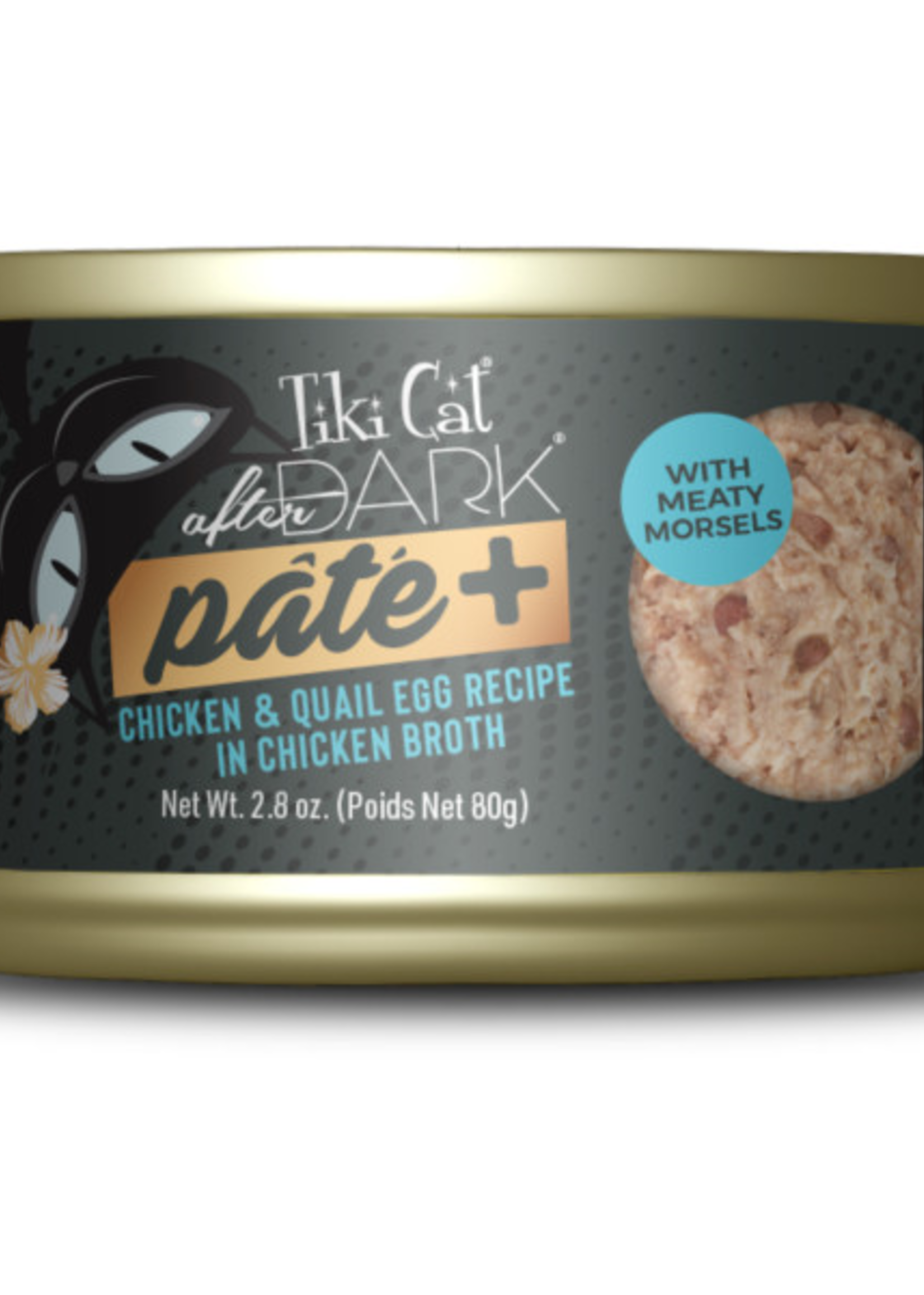 Tiki Cat Tiki Cat After Dark Pate+ Chicken & Quail Egg 12/2.8 oz