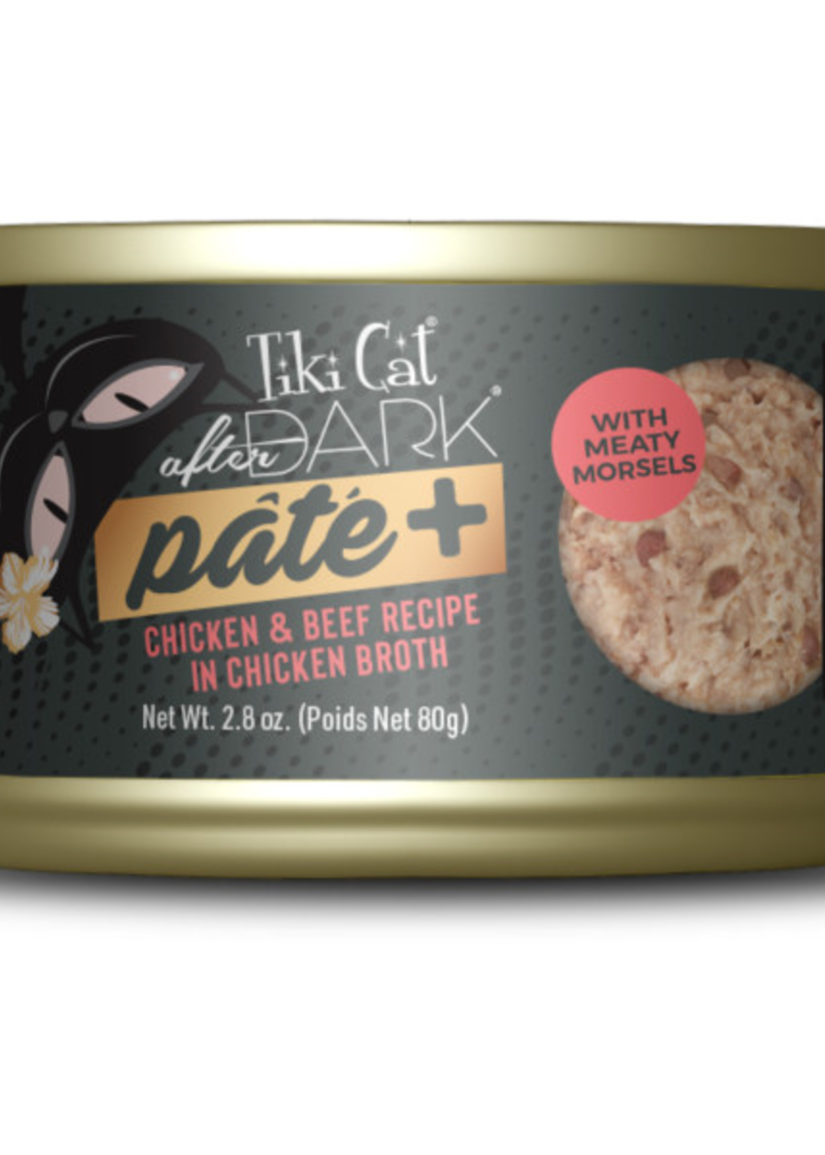 Tiki Cat Tiki Cat After Dark Pate+ Chicken & Beef 2.8 oz