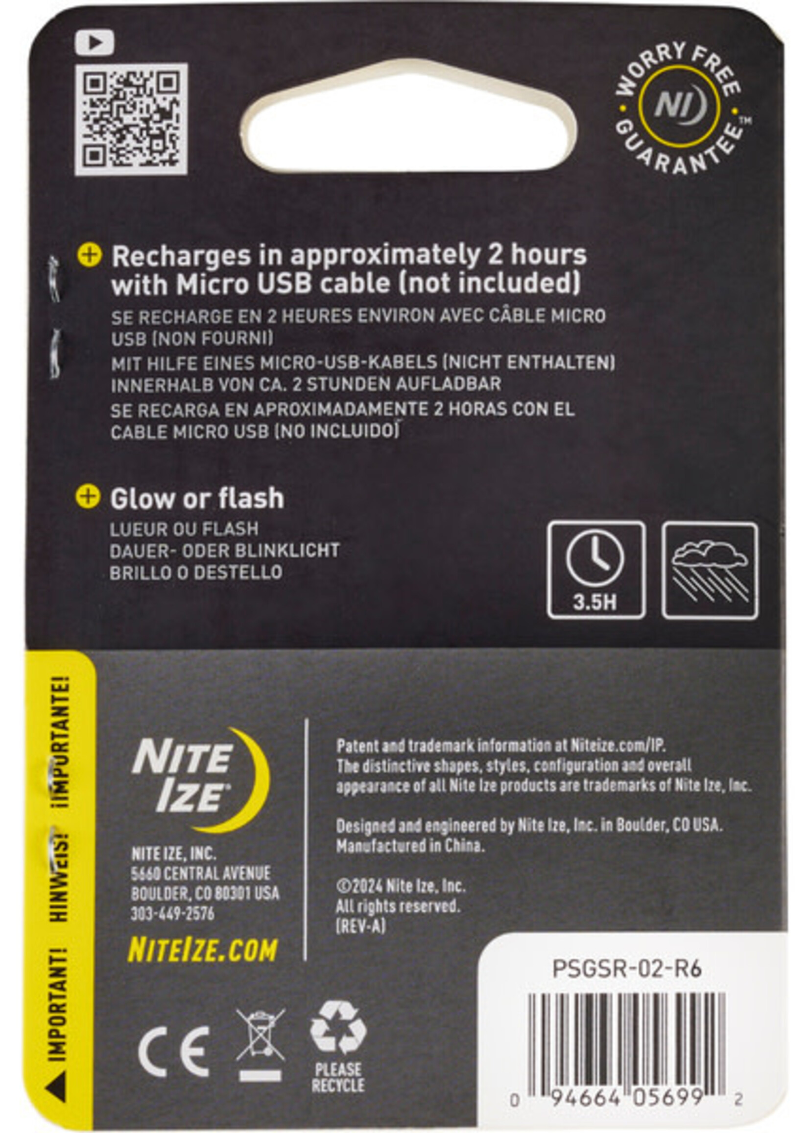 Nite Ize SpotLit Rechargeable Collar Light White