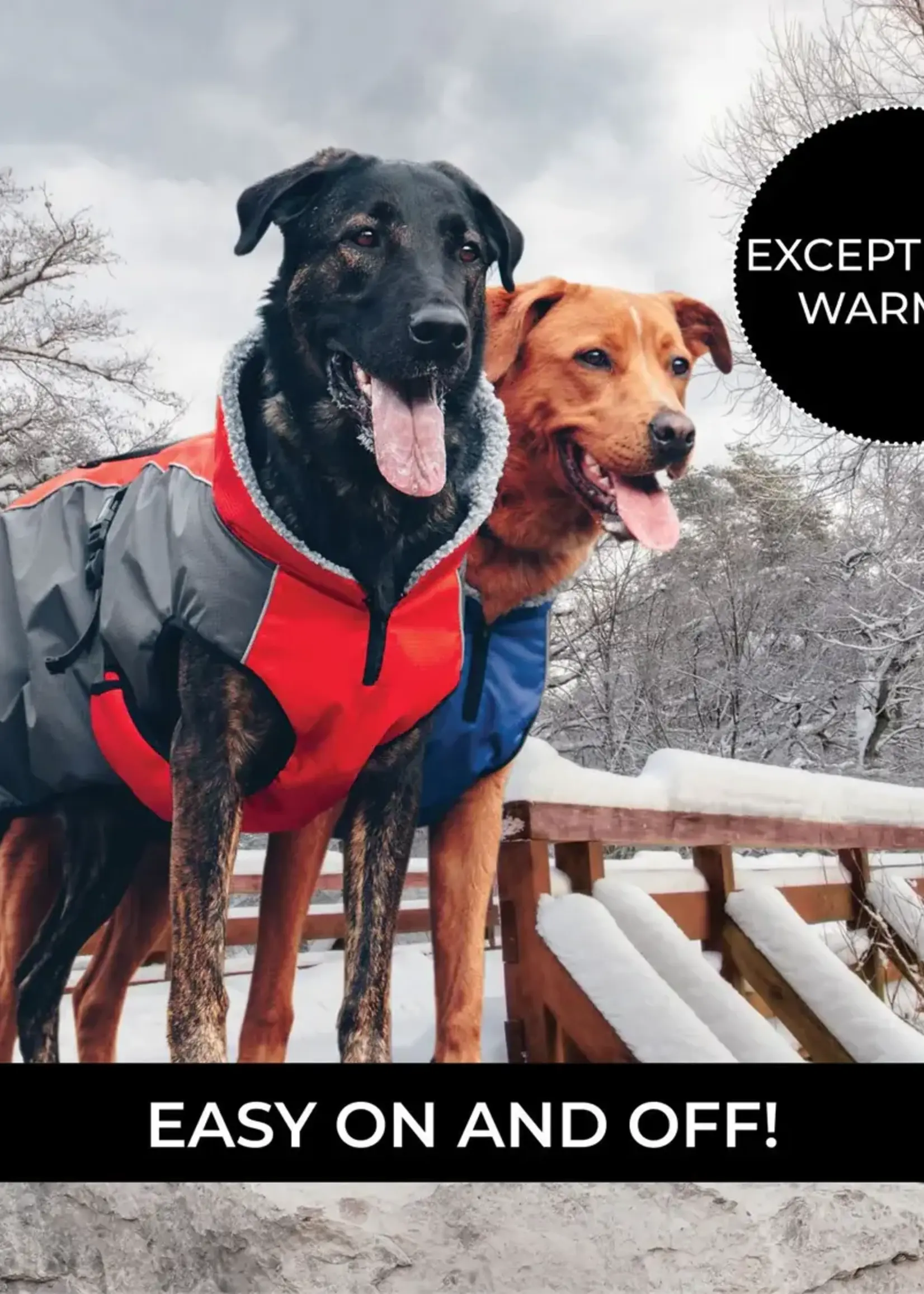 Shedrow K9 Shedrow K9 Chinook Dog Coat XL Red/Grey