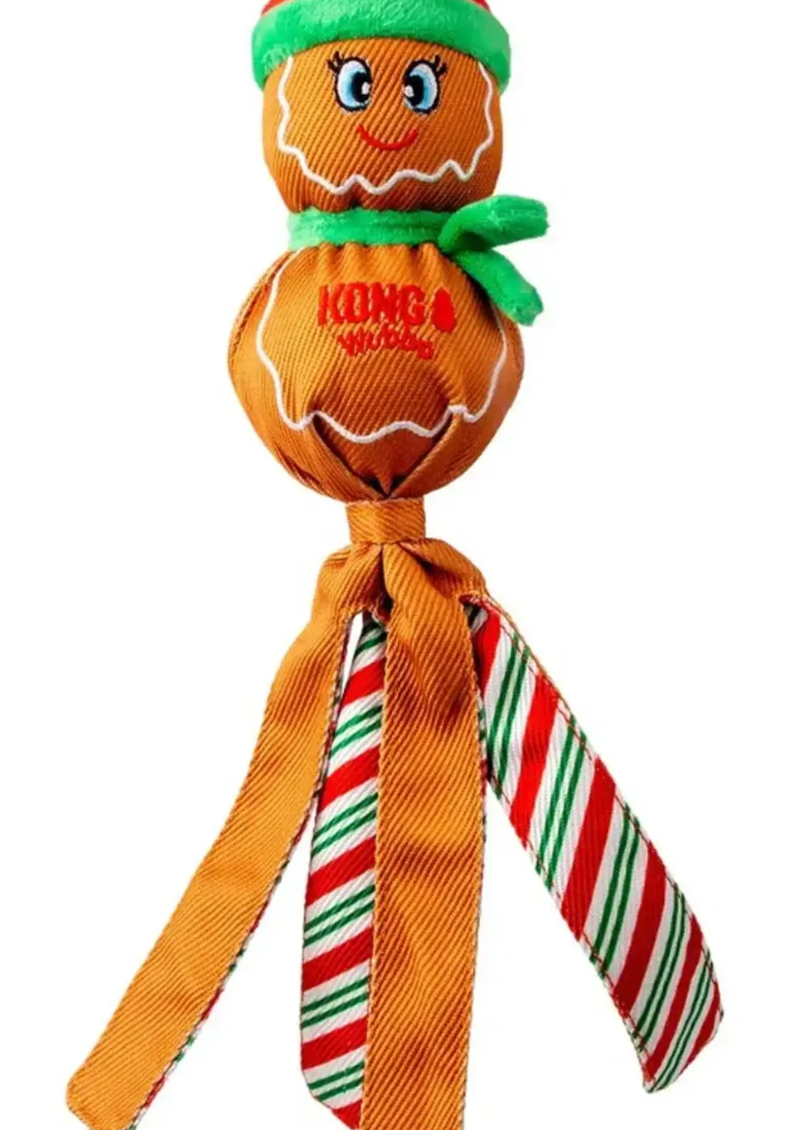Kong KONG Holiday Wubba Gingerbread Man Lg