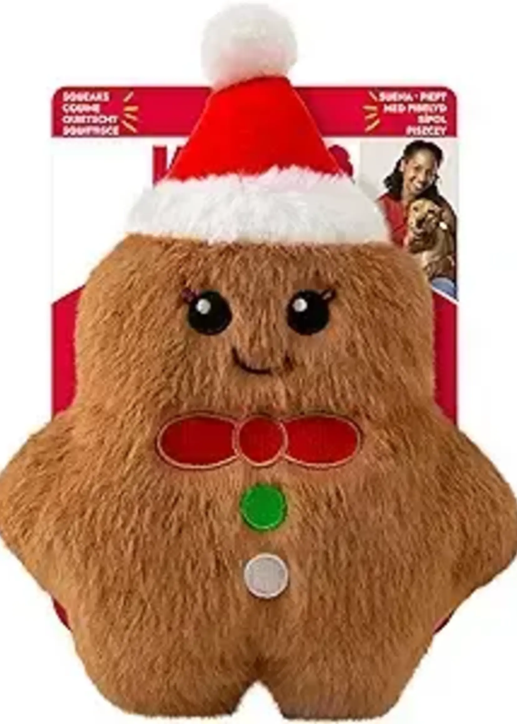 Kong KONG Holiday Snuzzles Gingerbread Md