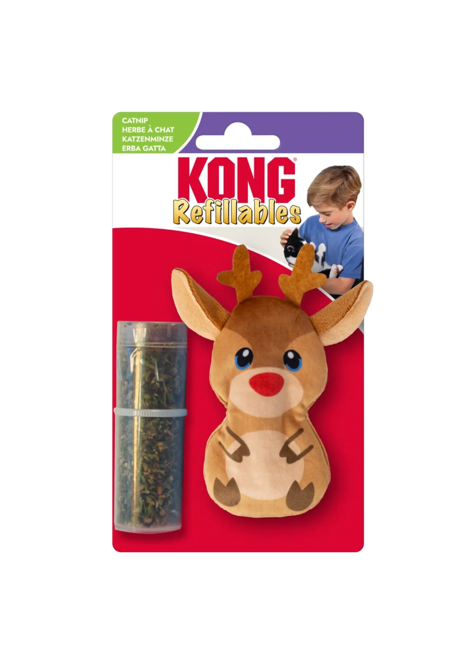 Kong KONG Holiday Refillables Reindeer