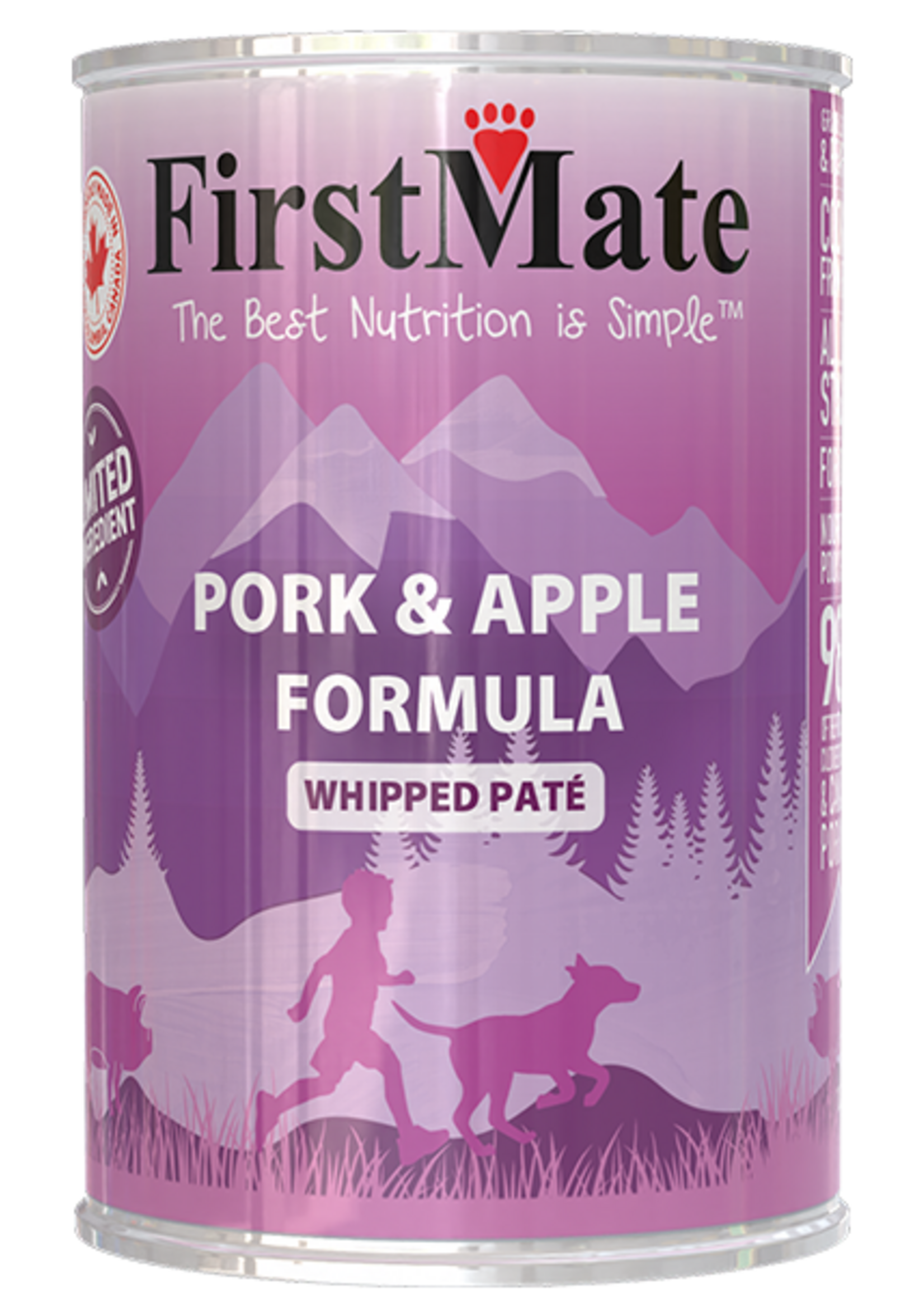First Mate FirstMate Dog LID GF Pork & Apple 12.2oz