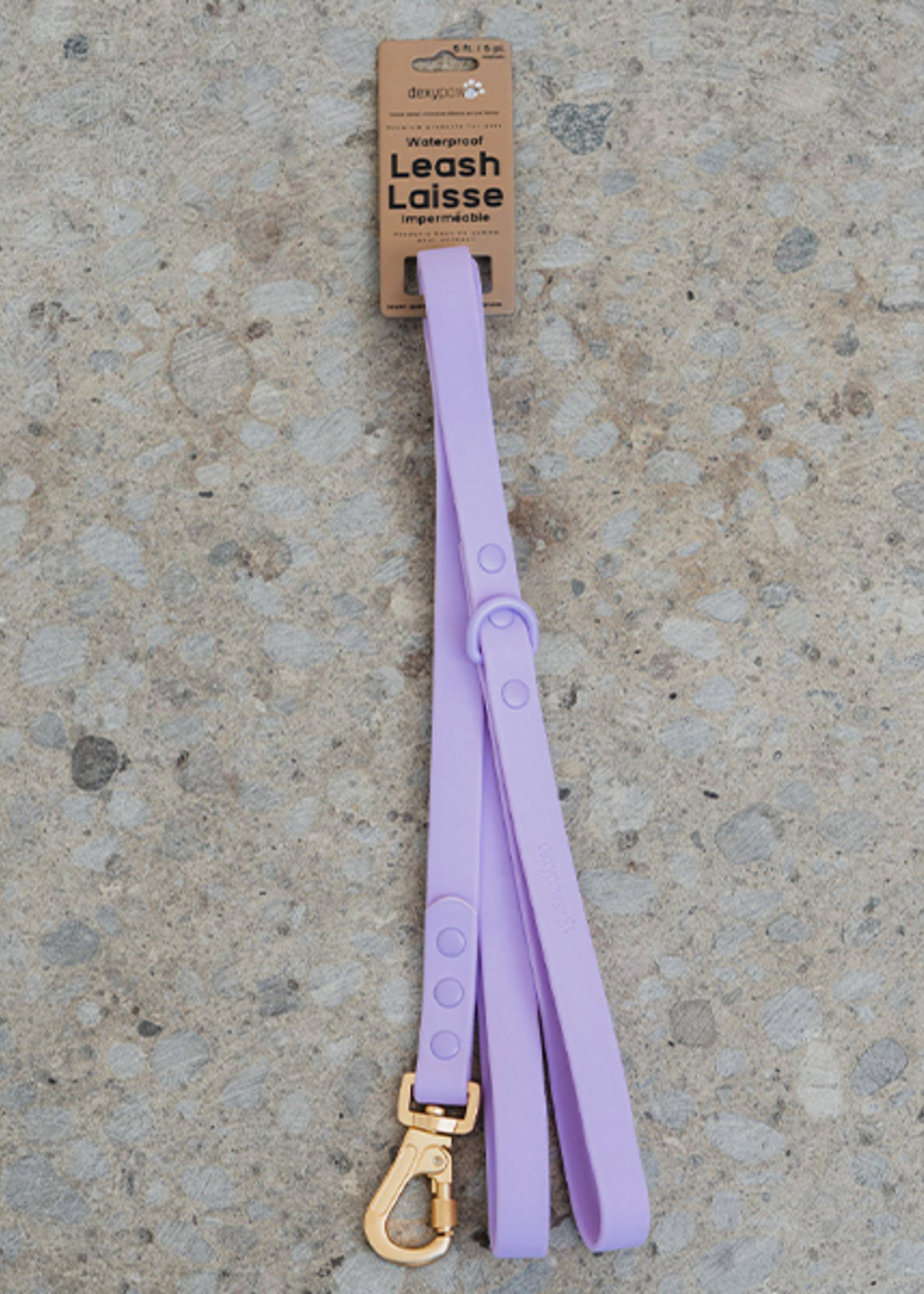 DexyPaws Dexypaws Dog Waterproof Leash Lilac 5'