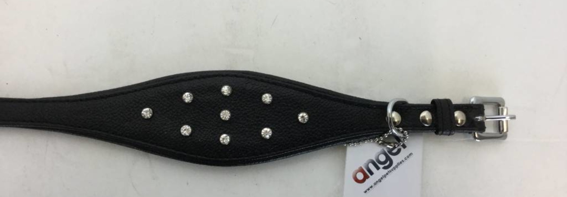Angel Collar HND RHN Black 16" x 2.25"