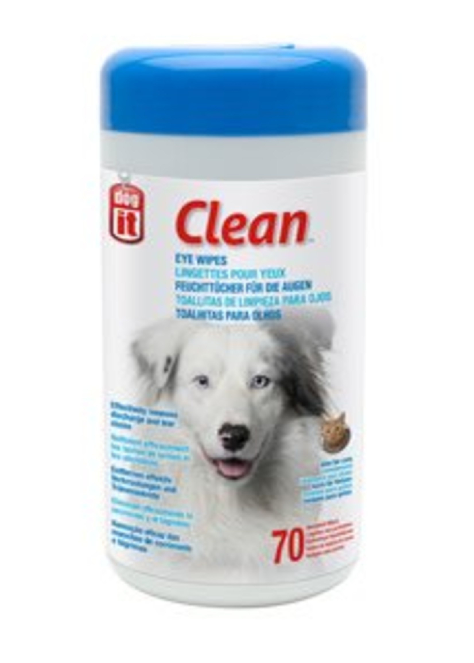 Dogit Clean Eye Wipes - 70 Unscented Wipes