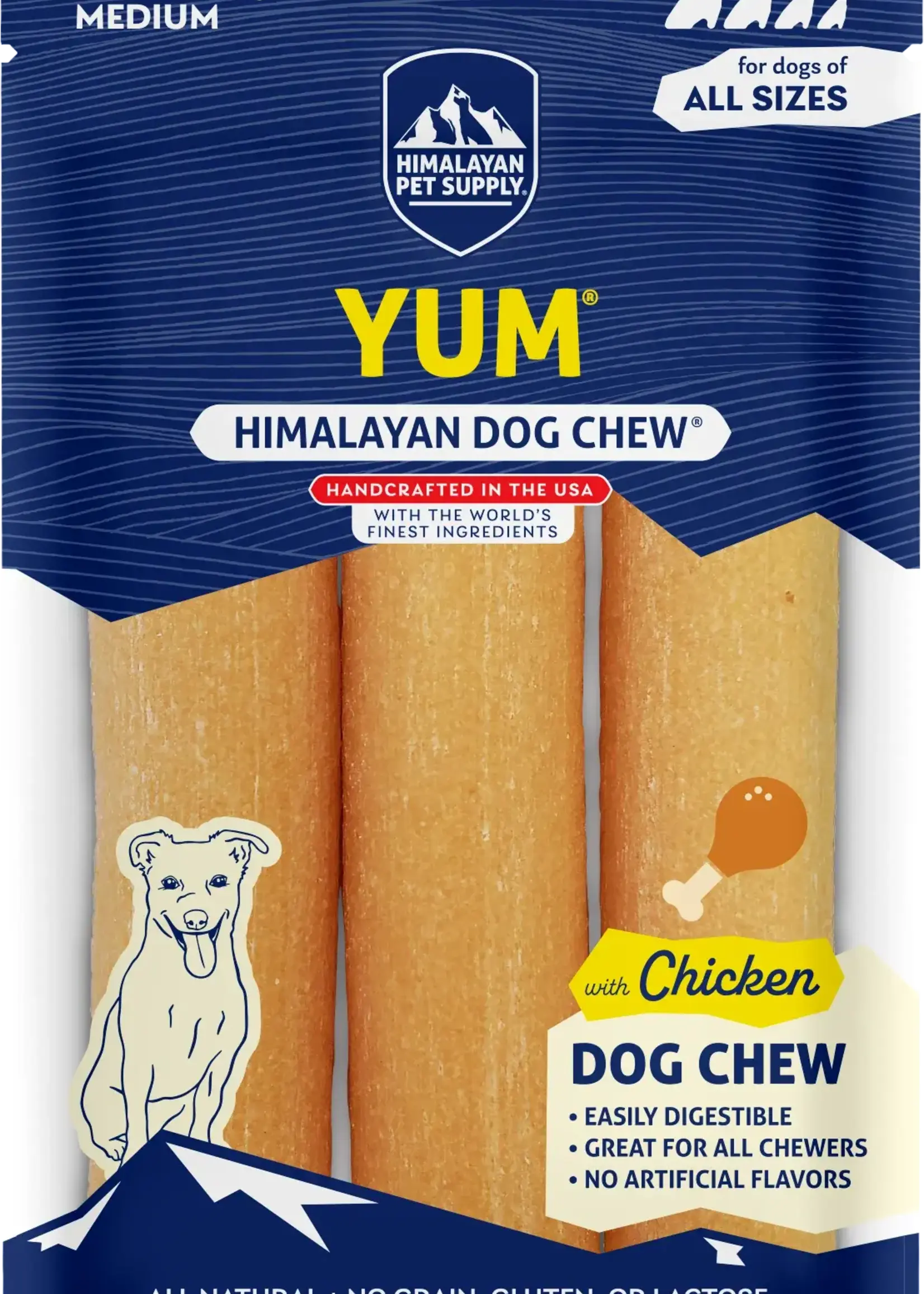 HIMALAYAN DOG CHEW Yum Himalayan Chew - Chicken - 3pc