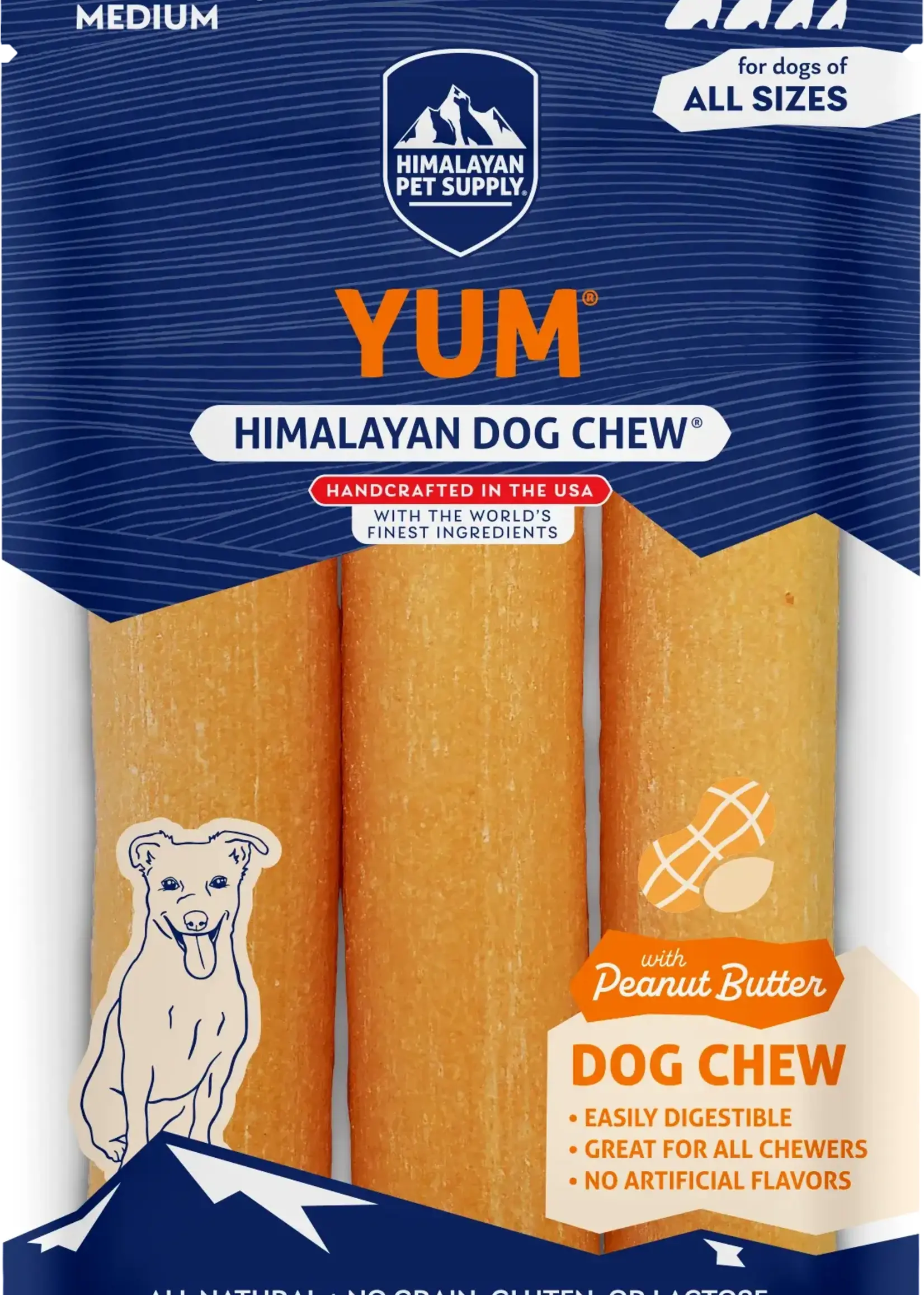 HIMALAYAN DOG CHEW Yum Himalayan Chew - Peanut butter - 3pc