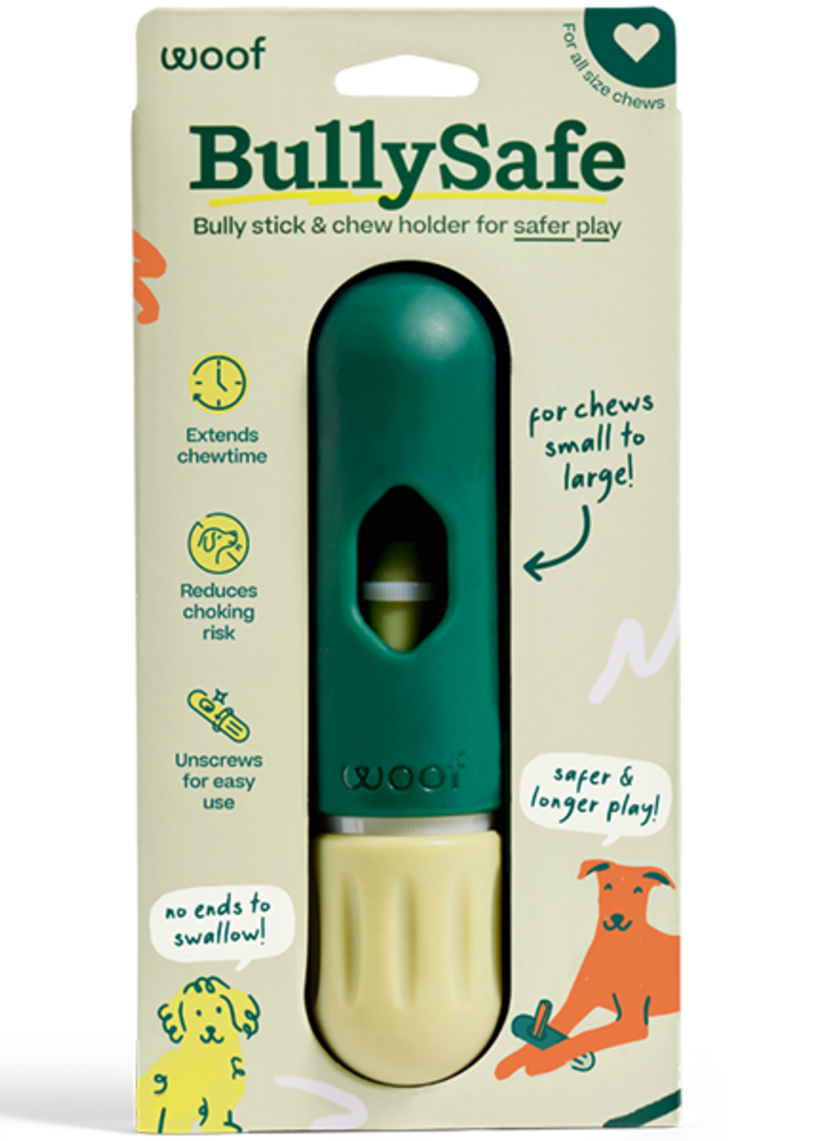 Woof Pet BullySafe Chew Holder