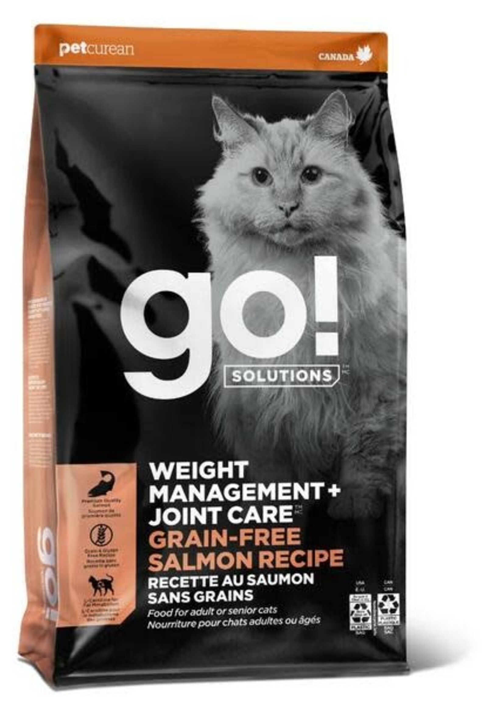 Petcurean Go! GO! Weight & Joint Care GF Salmon 6LB | Cat