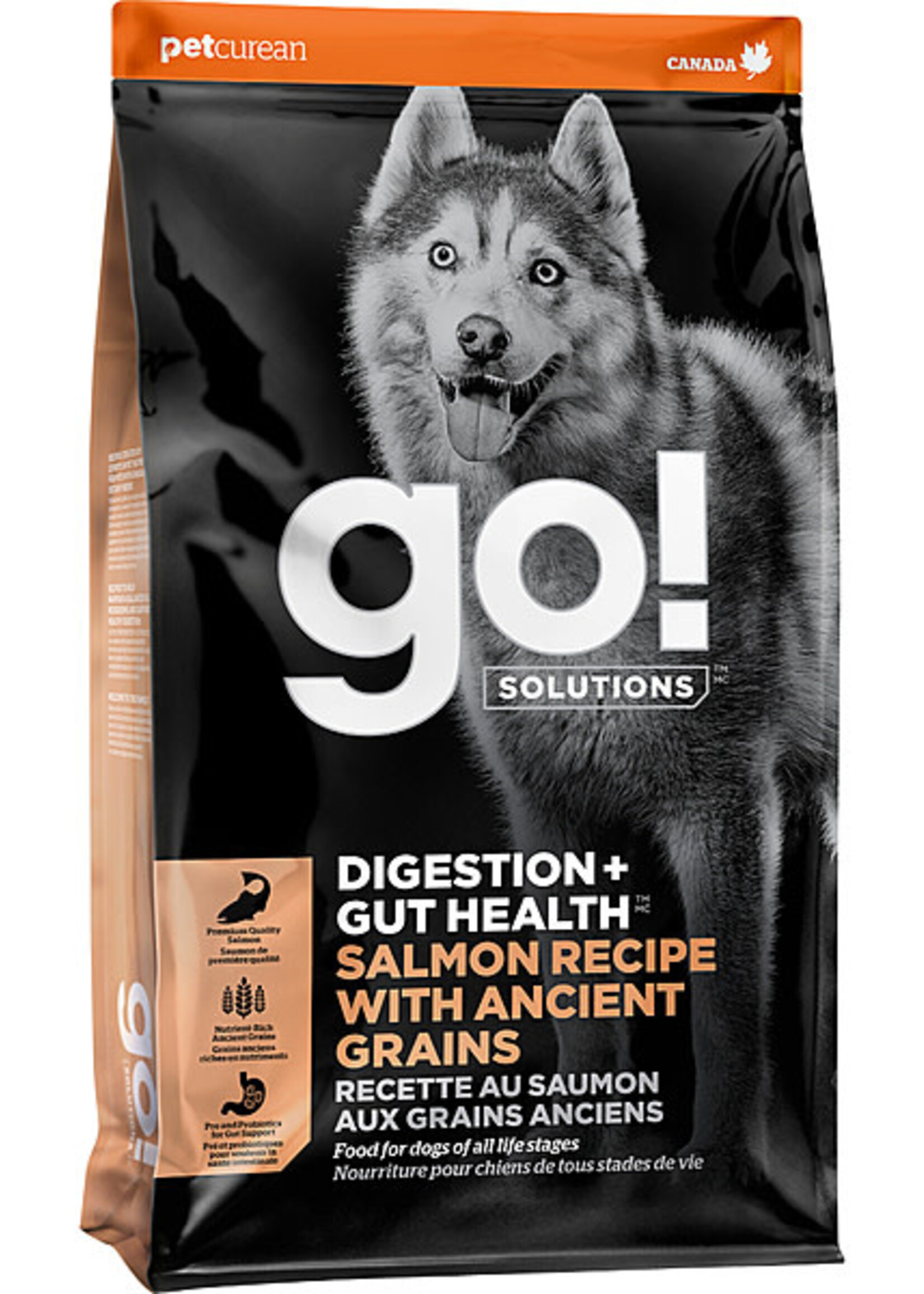 Petcurean Go! GO! Gut Health Salmon & Ancient Grains 22LB