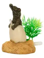 Aqua-Fit AQUA-FIT Polyresin Deinosuchus Dino Egg 2x1.4x2.75"