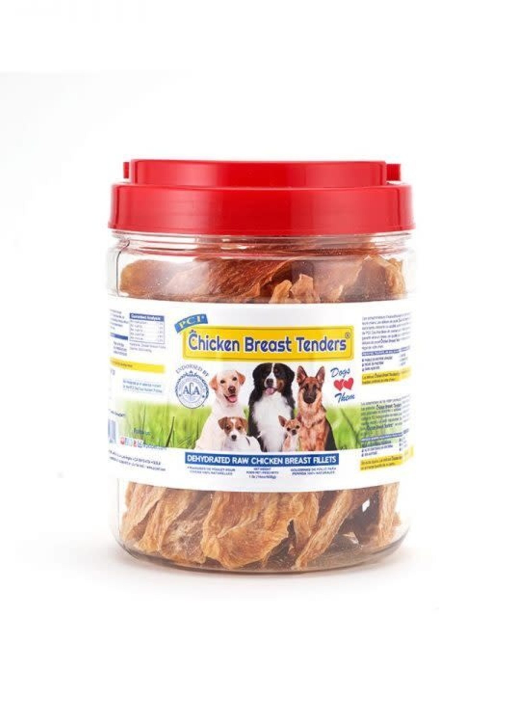 PCI Chicken 100% Breast Tenders Inner Fillets (1lb. Canister)