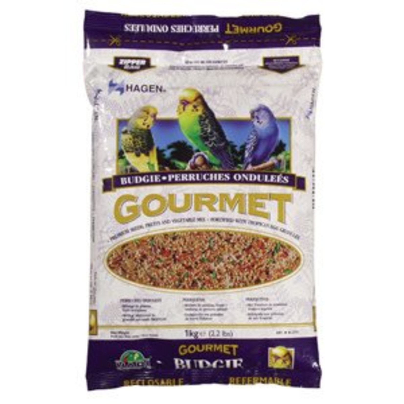 Hagen Gourmet Seed Mix for Budgies, 1 kg (2.2 lbs)