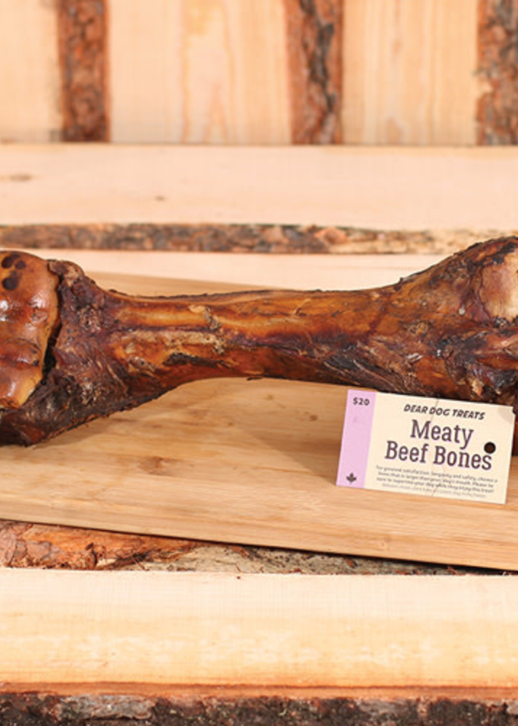 Dear Dog Treats Meaty Beef Bone – Large bone