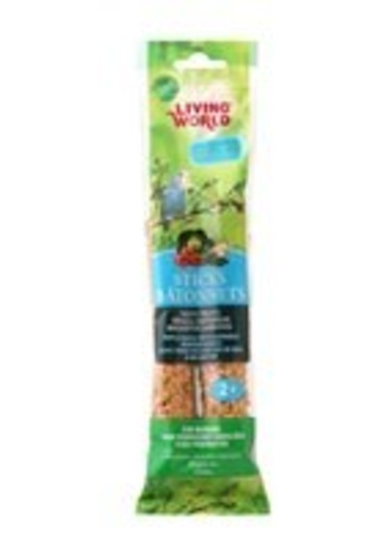 Living World Parakeet Vegetable Stick, 2 pack 2.1 oz