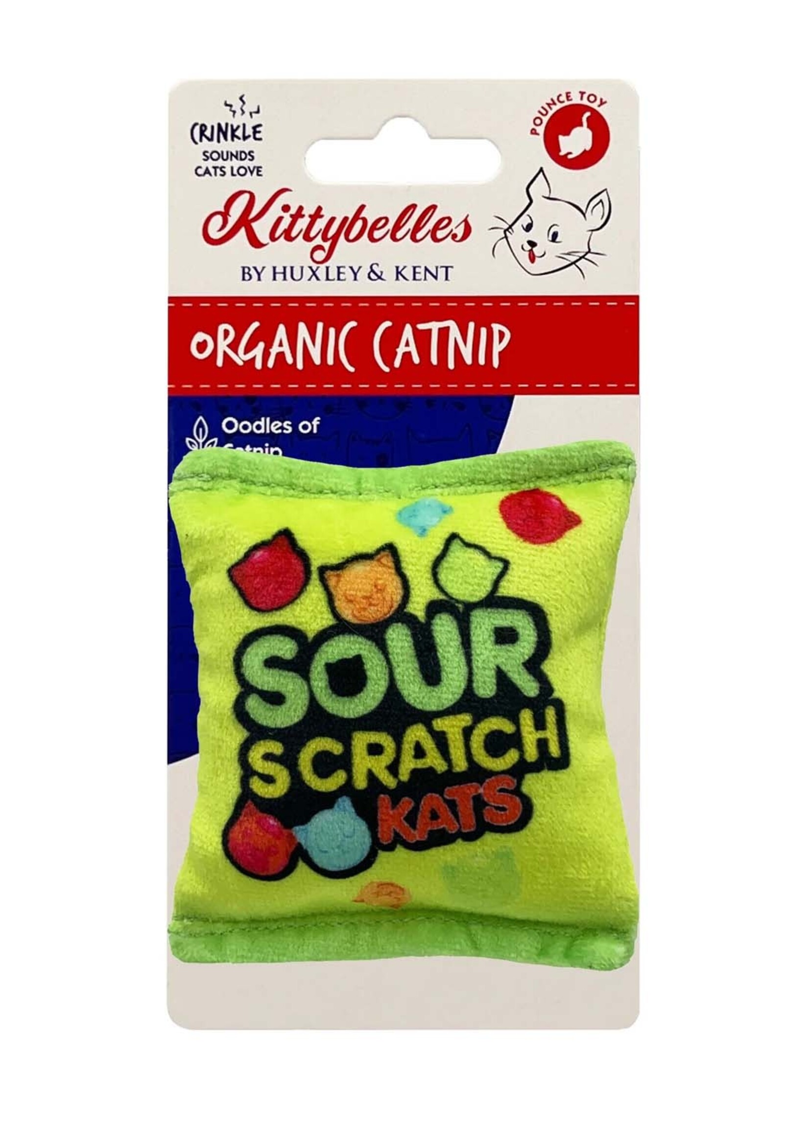 HUXLEY & KENT Sour Scratch Kats with Catnip - 3 in