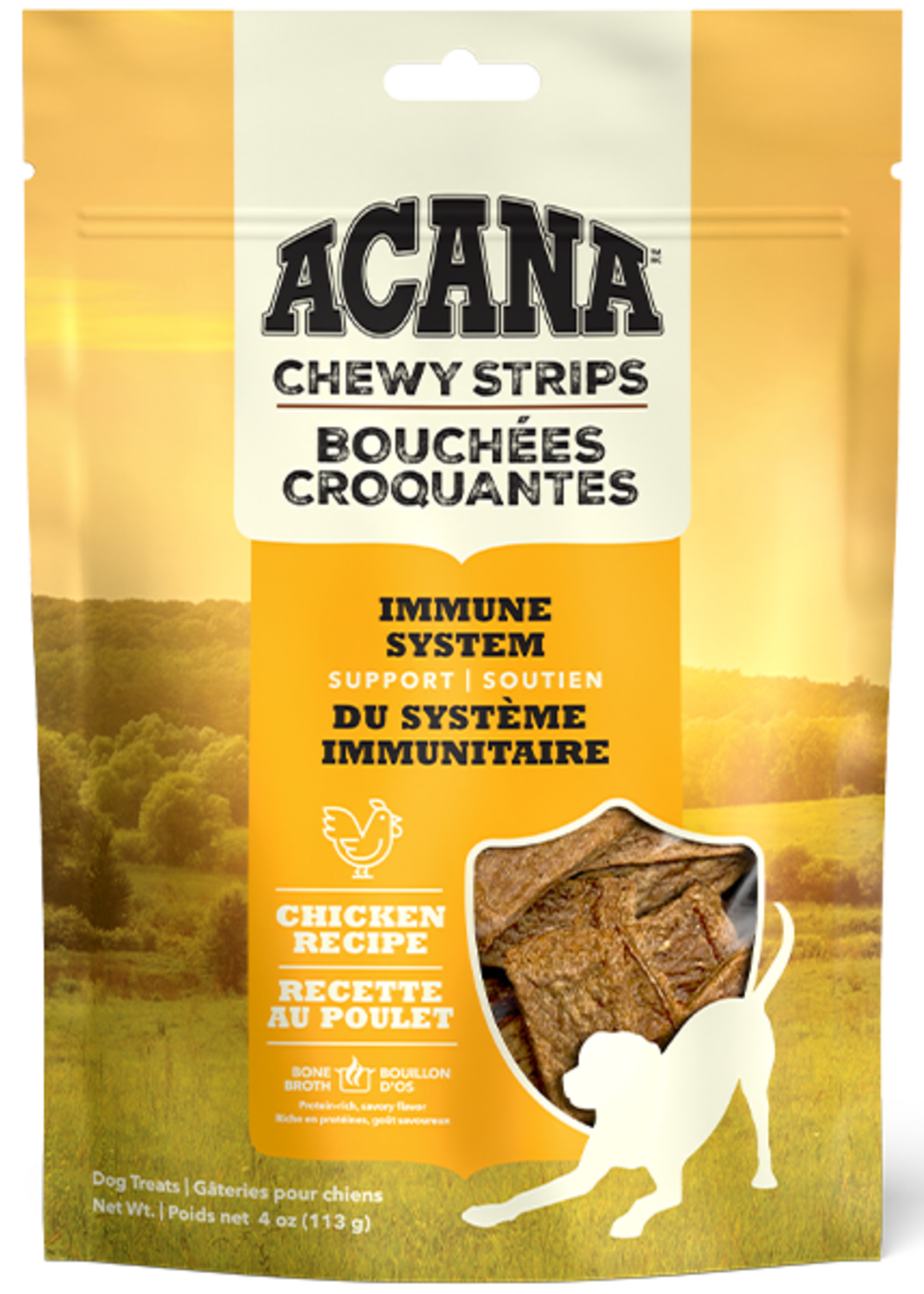Acana Dog ACANA Dog Treats Chewy Strips Chicken Immune Support 113g