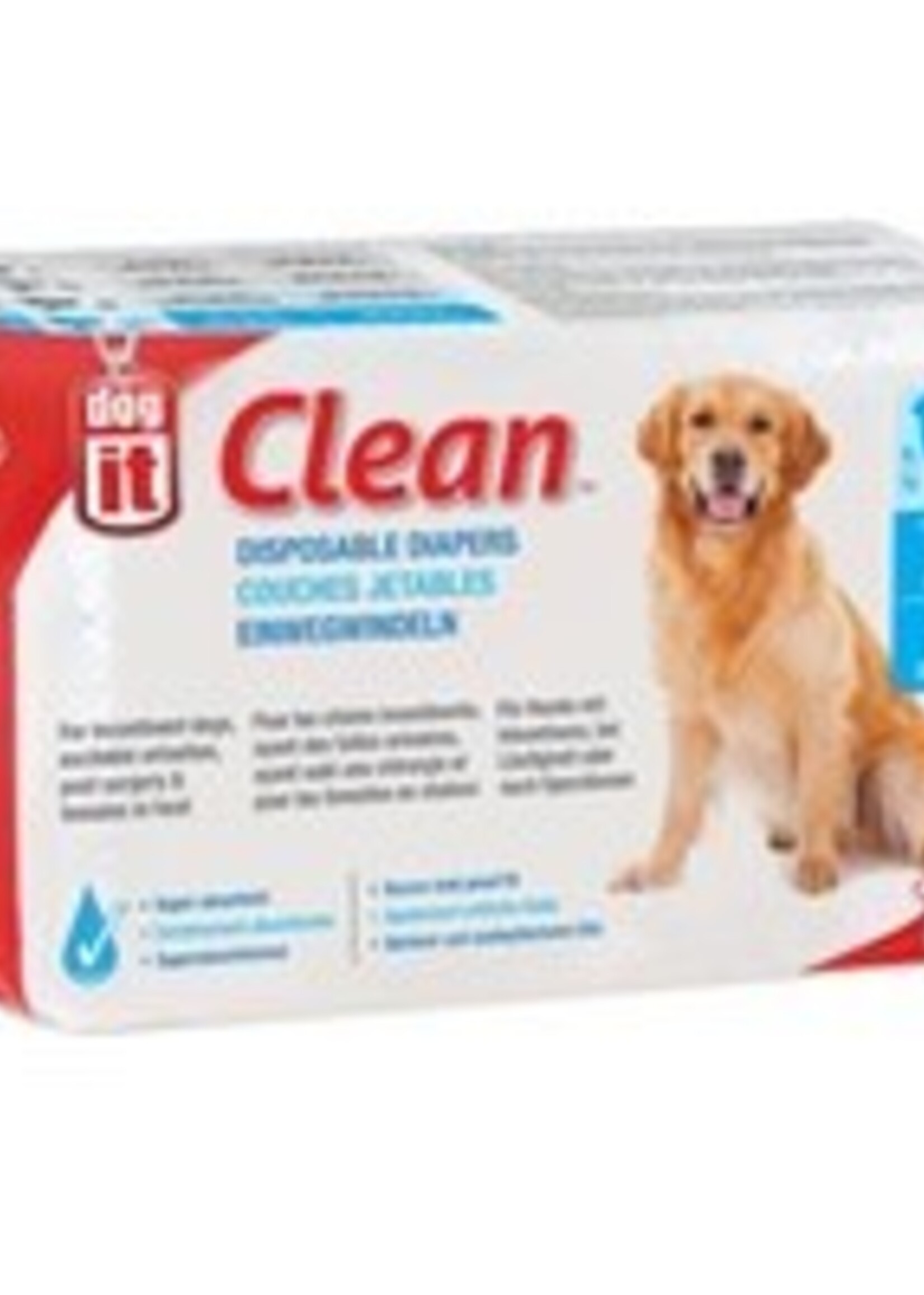 Dogit Diapers - XL - 55-90 lbs and waist 20-26 in - 12 pack