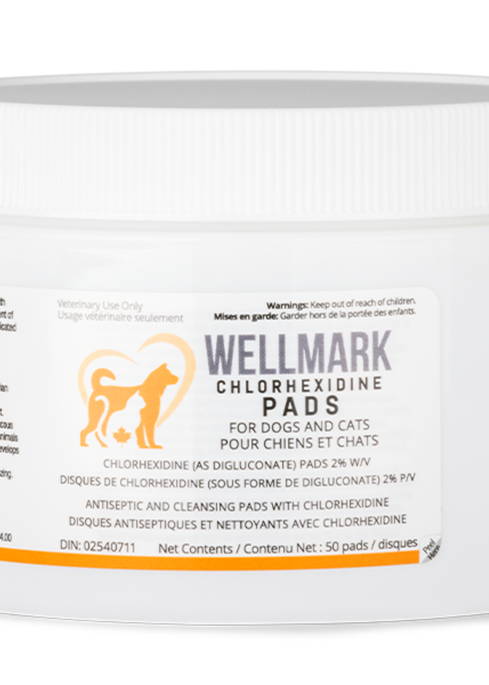 Wellmark Wellmark Dog/Cat Chlorhexidine Pads 50ct