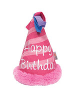 FouFou Brands FOUFOU Plush Crinkle Birthday Hat Pink