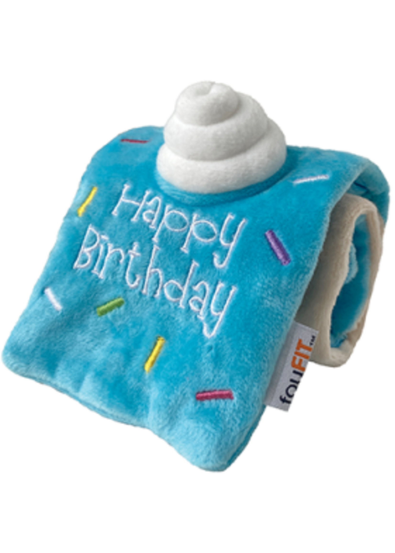FouFou Brands FOUFOU Birthday Roll Cake Blue Small