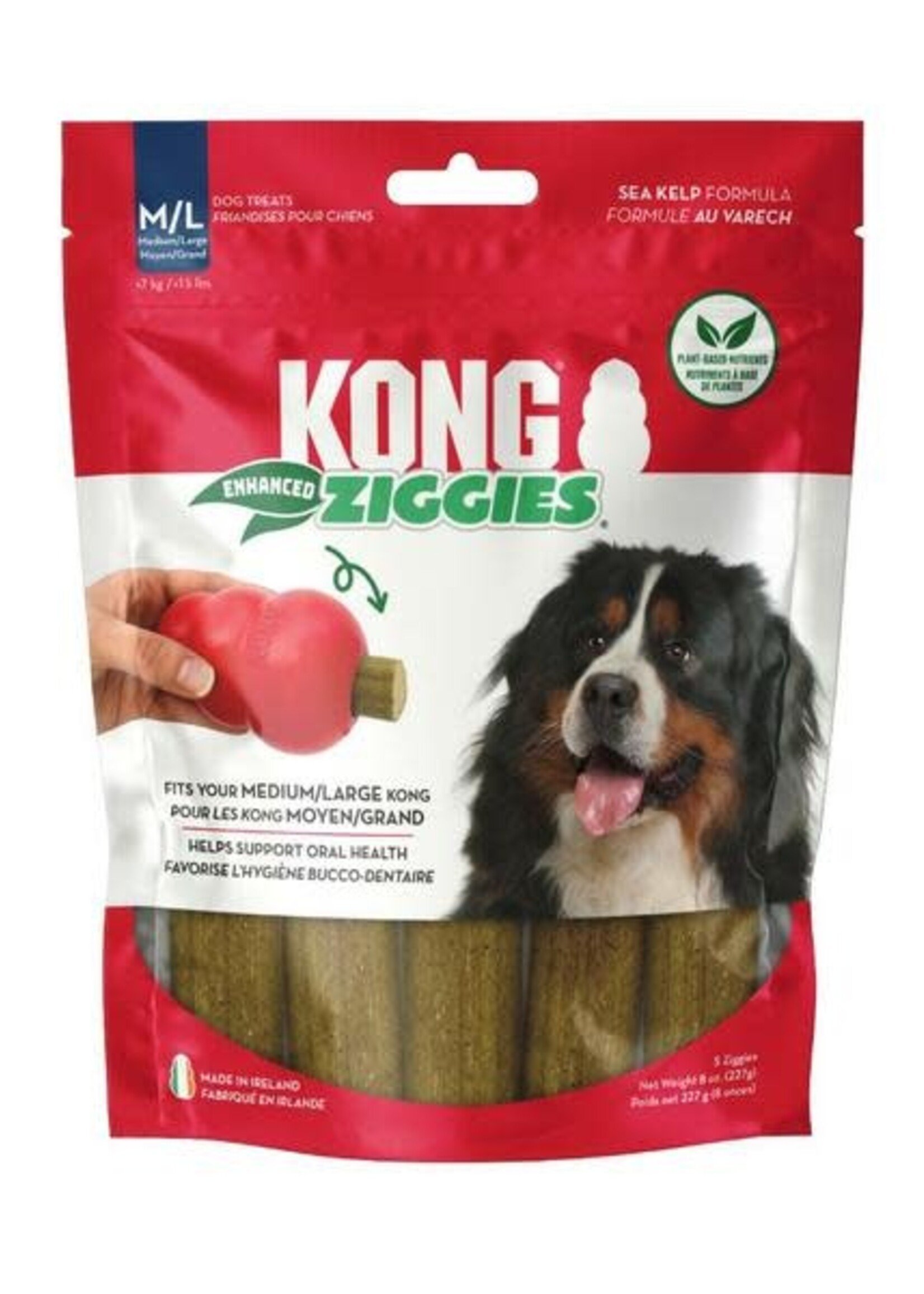 Kong Ziggies Enhanced Medium/Large  - 8OZ