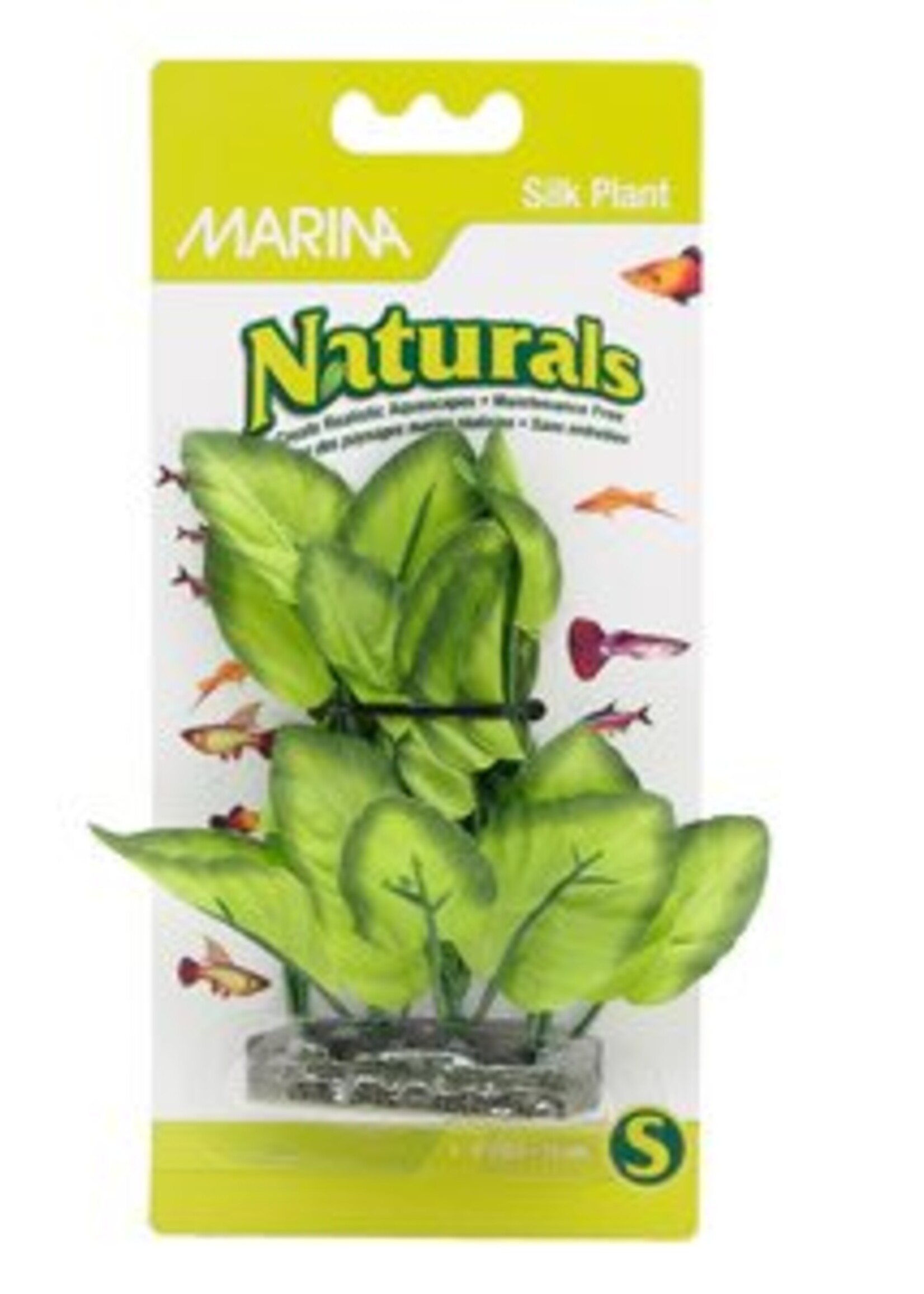 Marina Naturals Green Foreground Silk Plant - 12.5 - 15 cm (5-6in)