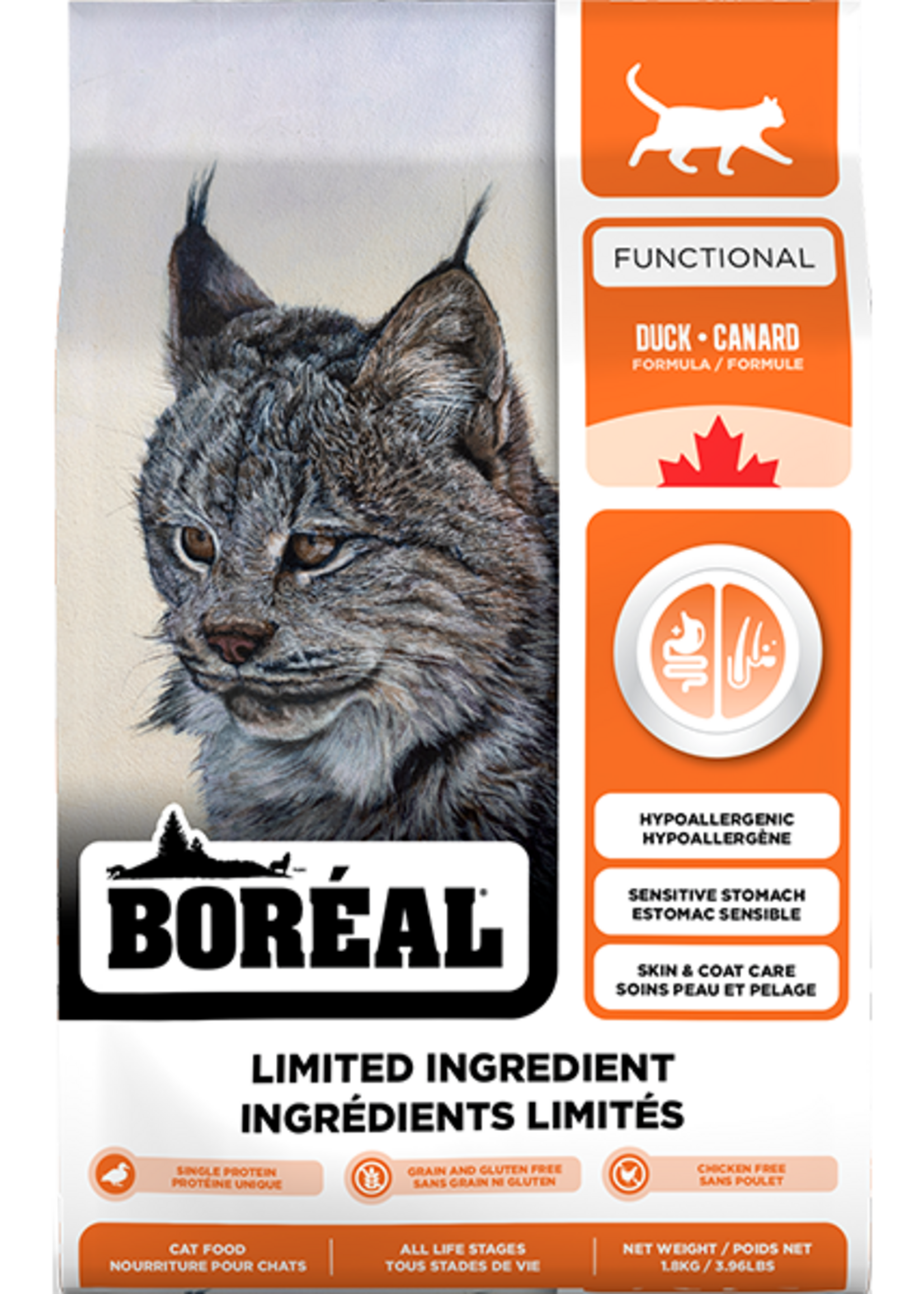Boreal Boreal Cat Functional LID All Breed Duck 1.8 kg