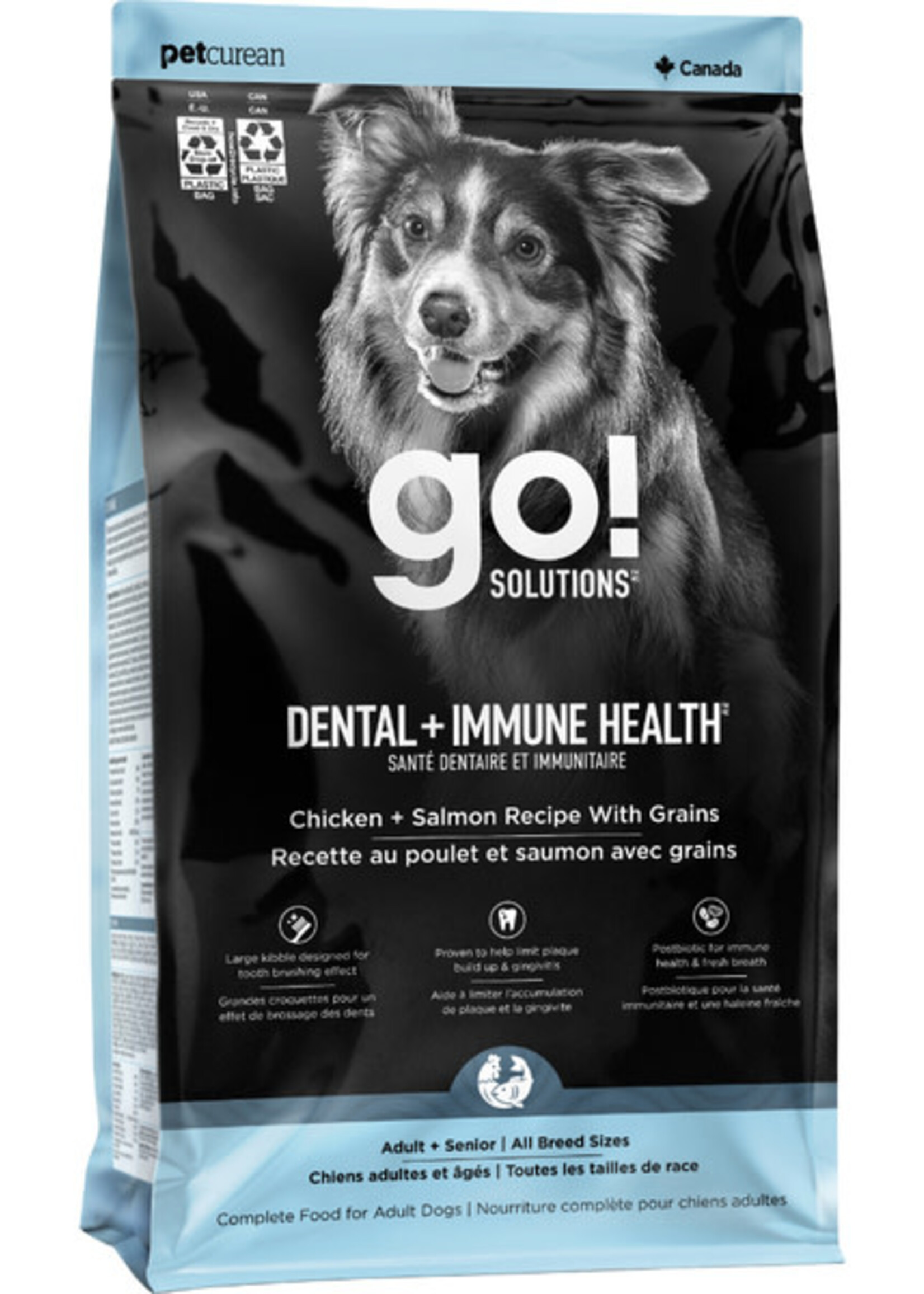 Petcurean Go! Go! Dental & Immune Health Chicken&Salmon 4LB
