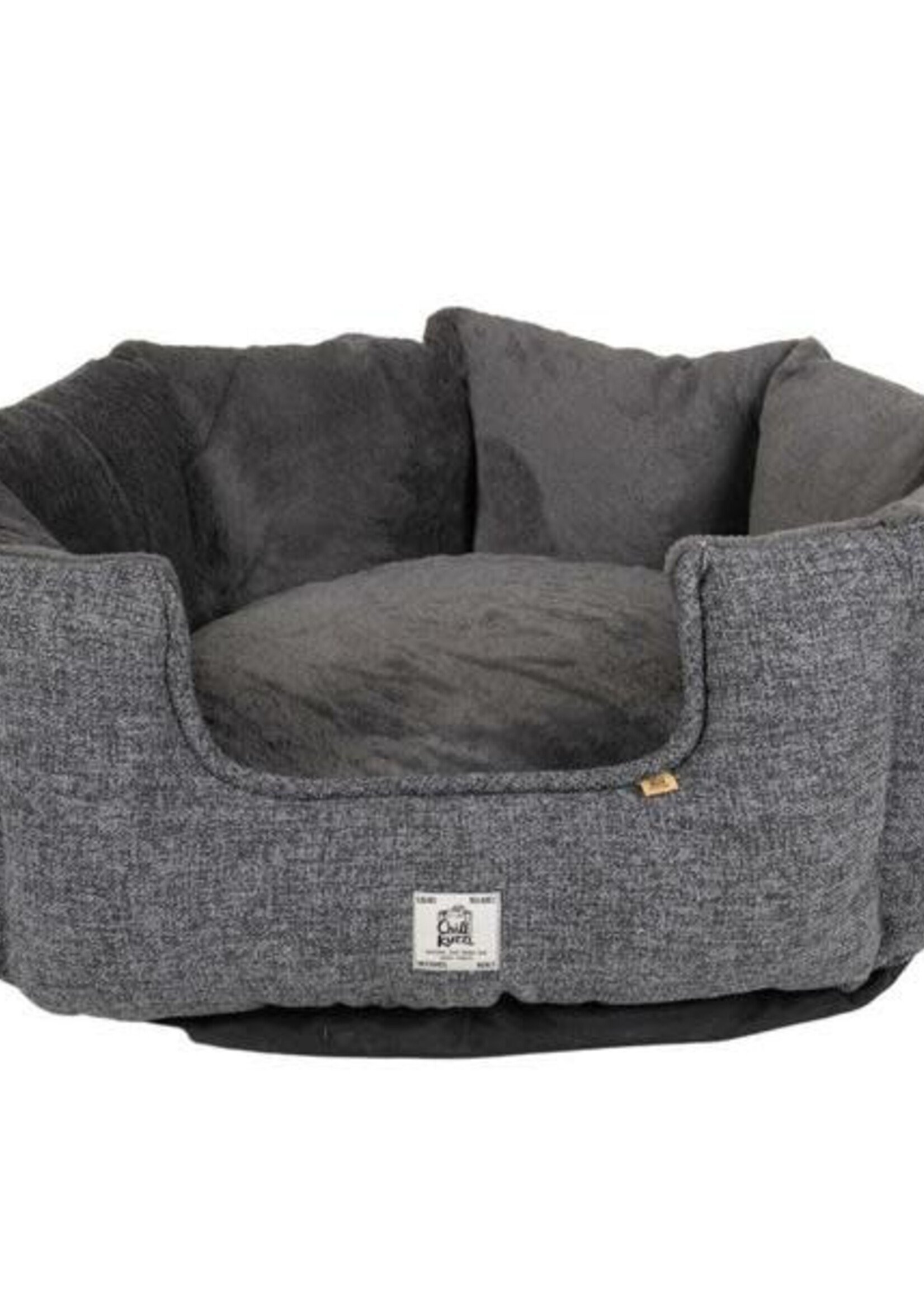 DGS Chill Kuzzi FIR Grey Round Bed 36x36x15"